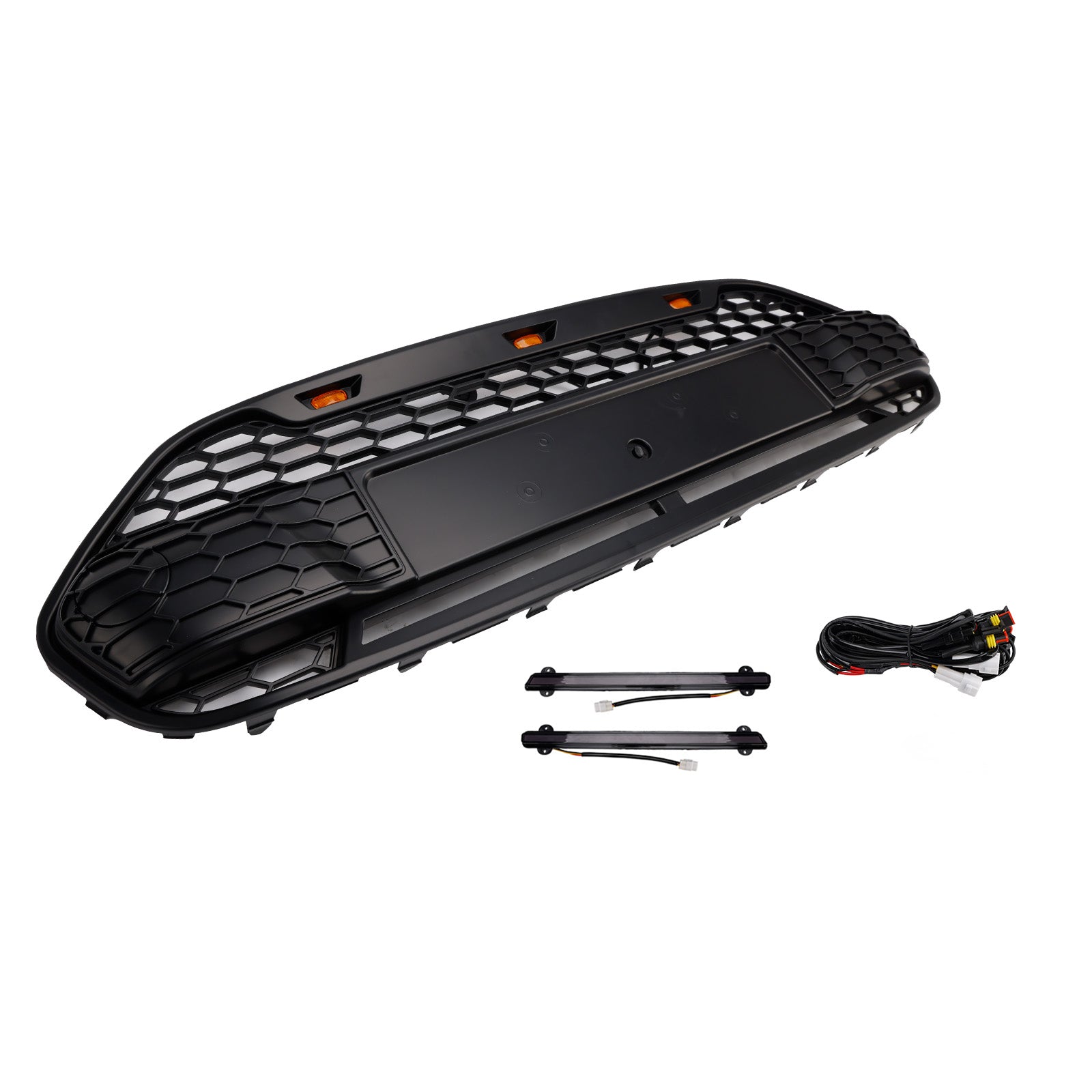 2014 2015 2016 2017 2018 Ford Transit Connect With LED Black Front Bumper Grill Grille