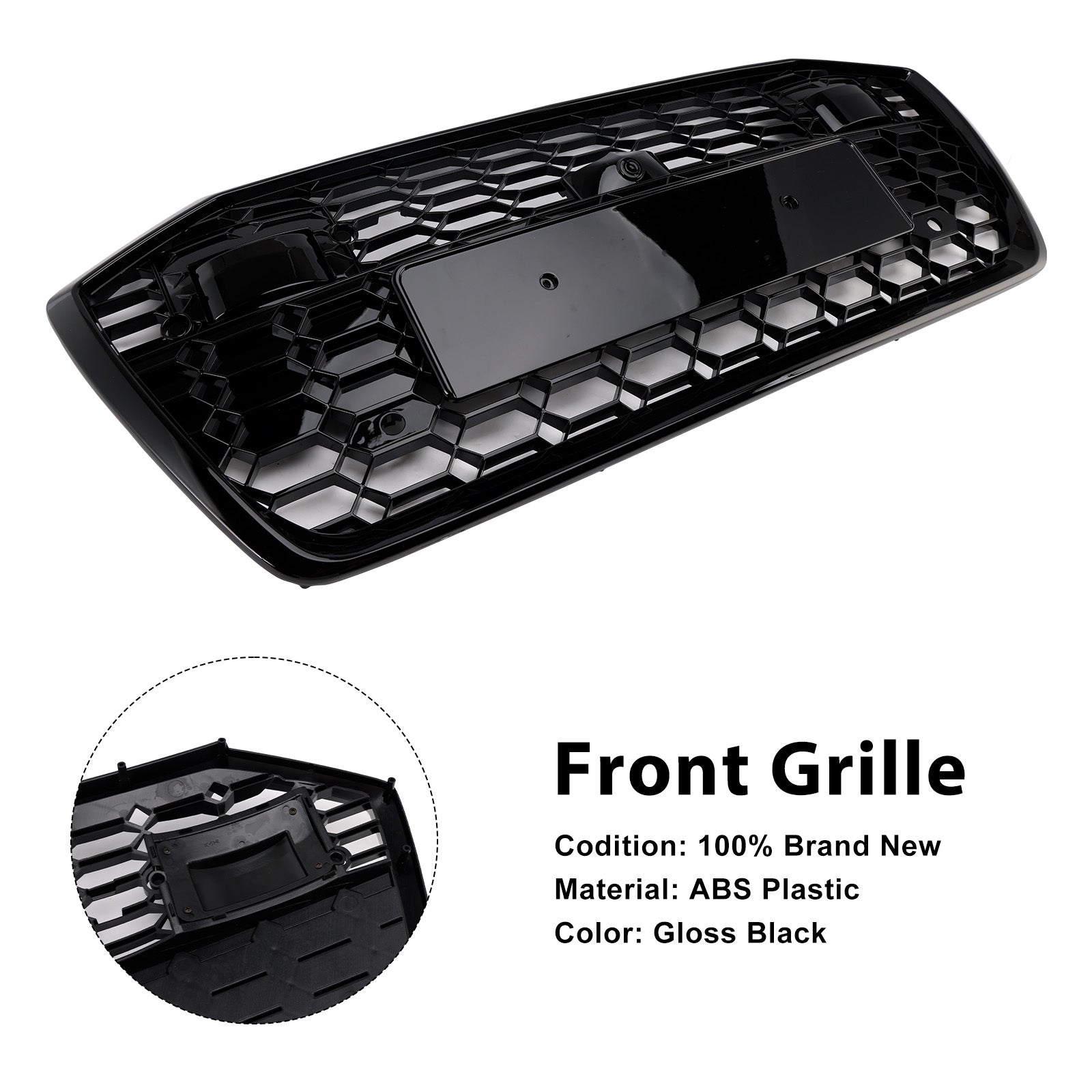 2019-2023 Audi A6 S6 avec grille de calandre en maille en nid d'abeille