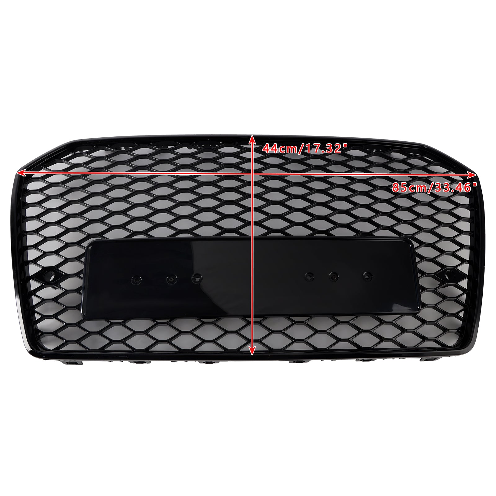 RS6 Stijl Honingraat Mesh Grille Grill Fit Audi A6 S6 C7 2016-2018 Zwart
