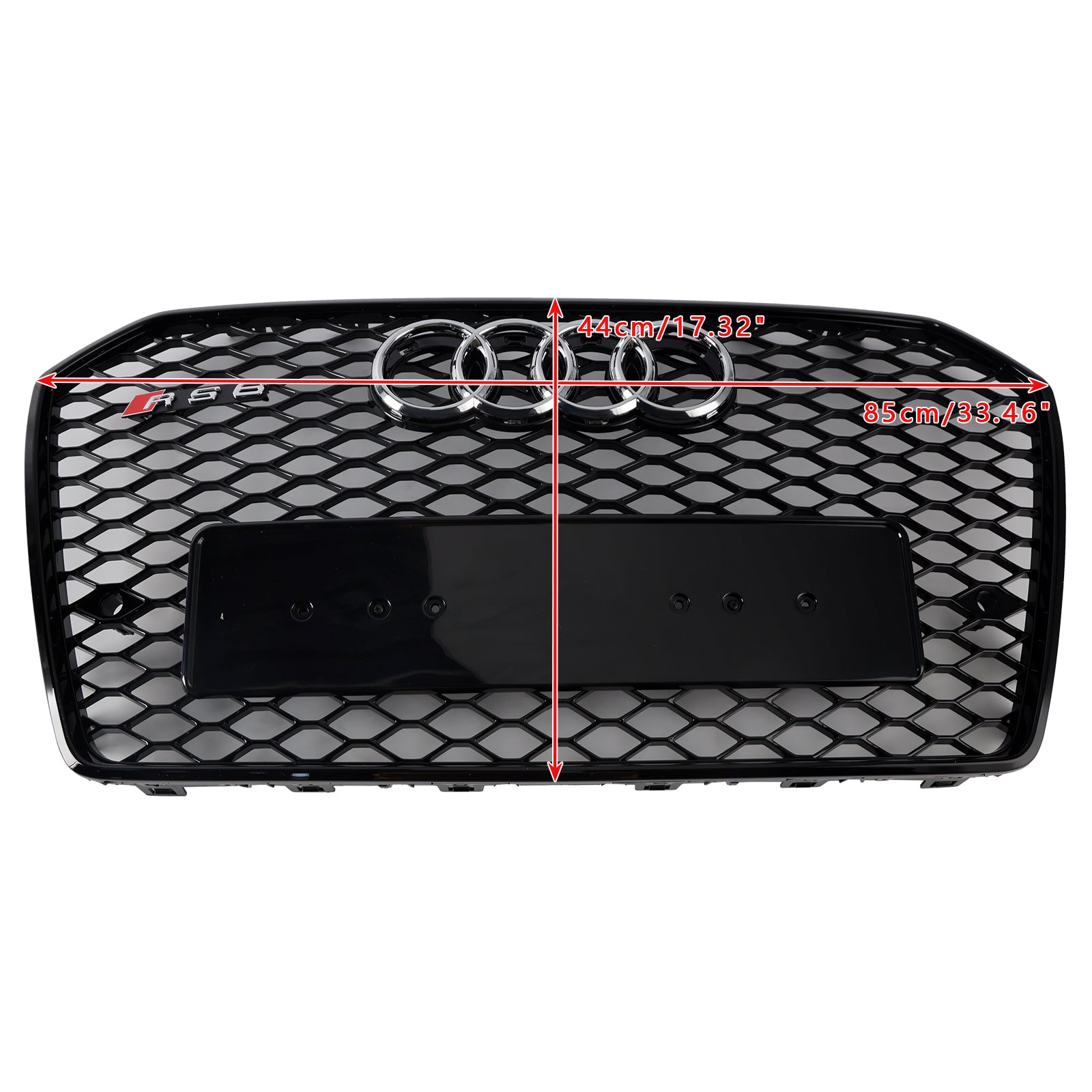 2016-2018 Audi A6 (C7) C7PA Facelift RS6 Front Honeycomb Mesh Grille
