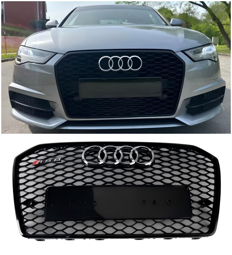 2016-2018 Audi S6 (C7) C7PA Facelift RS6 Front Honeycomb Mesh Grille