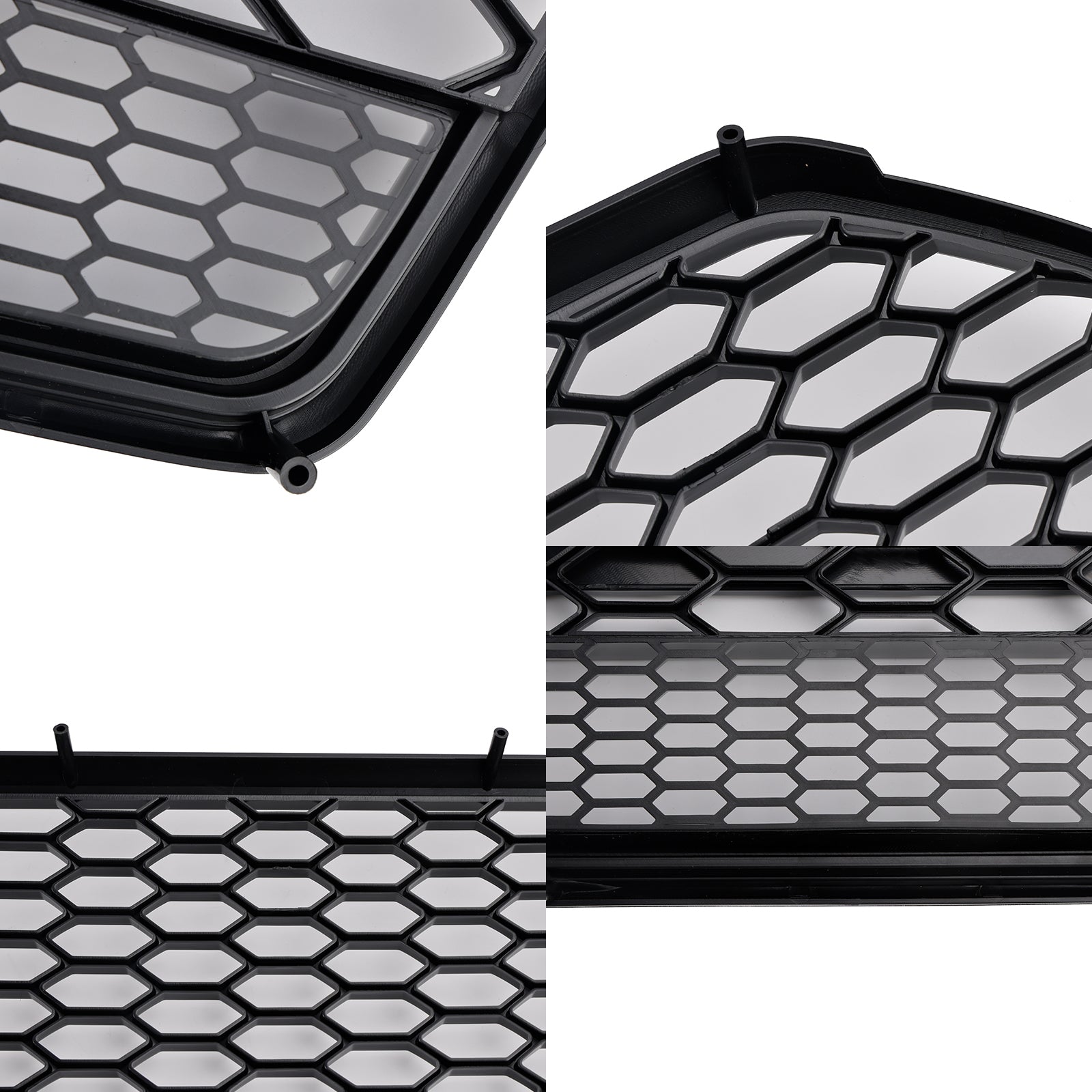 2016-2018 Audi A6 S6 C7 RS6 Style Honeycomb Mesh Front Grille Grill Black