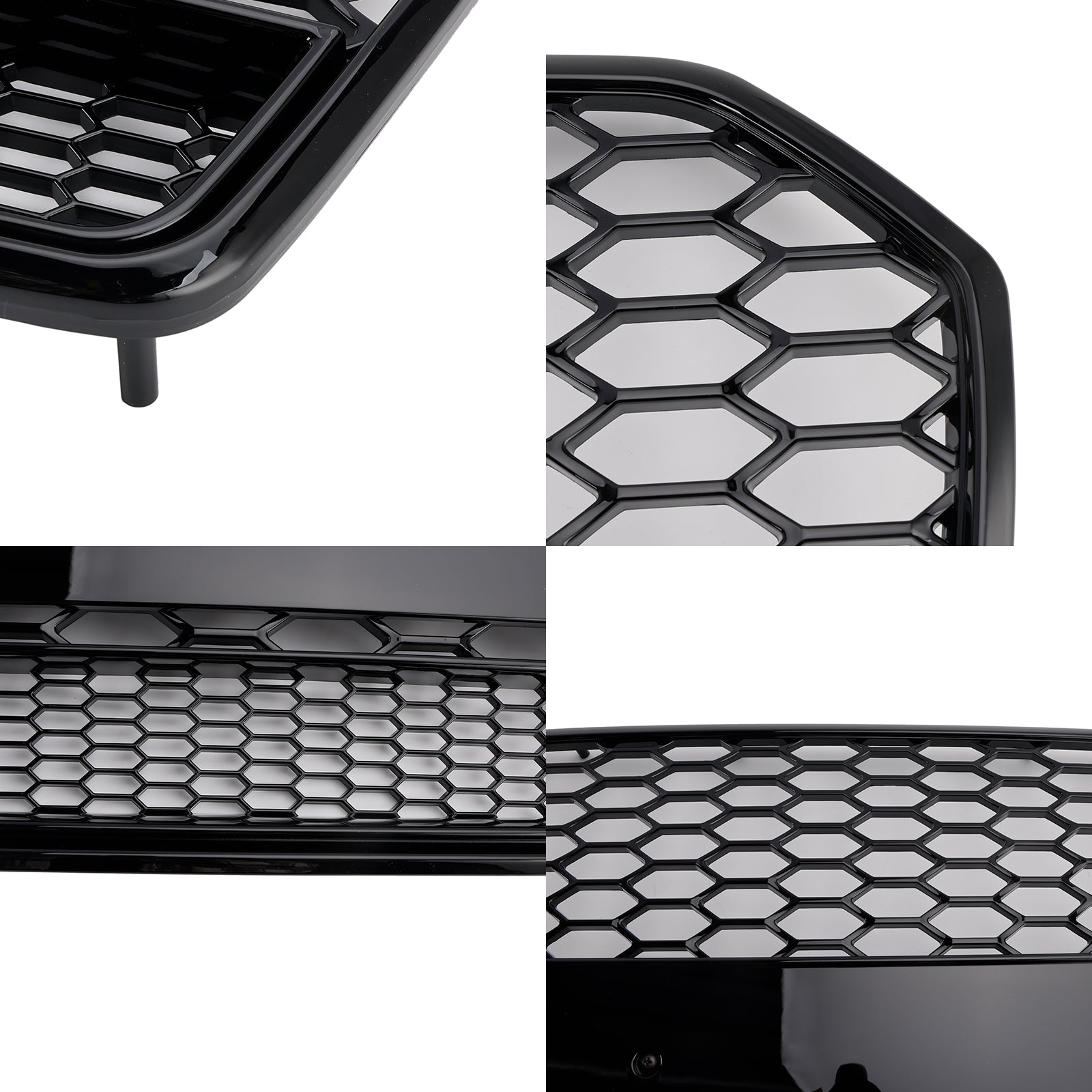 2016 2017 2018 Audi A6 S6 C7 RS6 Style Honeycomb Mesh Front Grille Grill Black