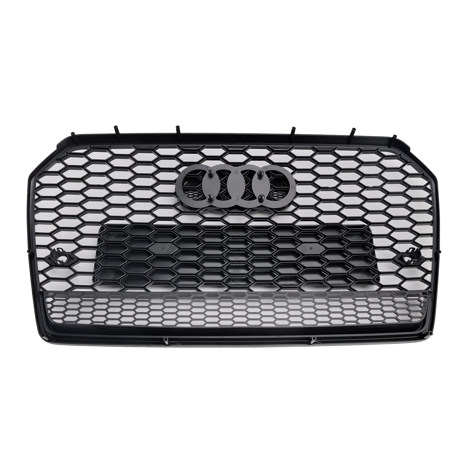 2016-2018 Audi A6 S6 C7 RS6 Style Honeycomb Mesh Front Grille Grill Black