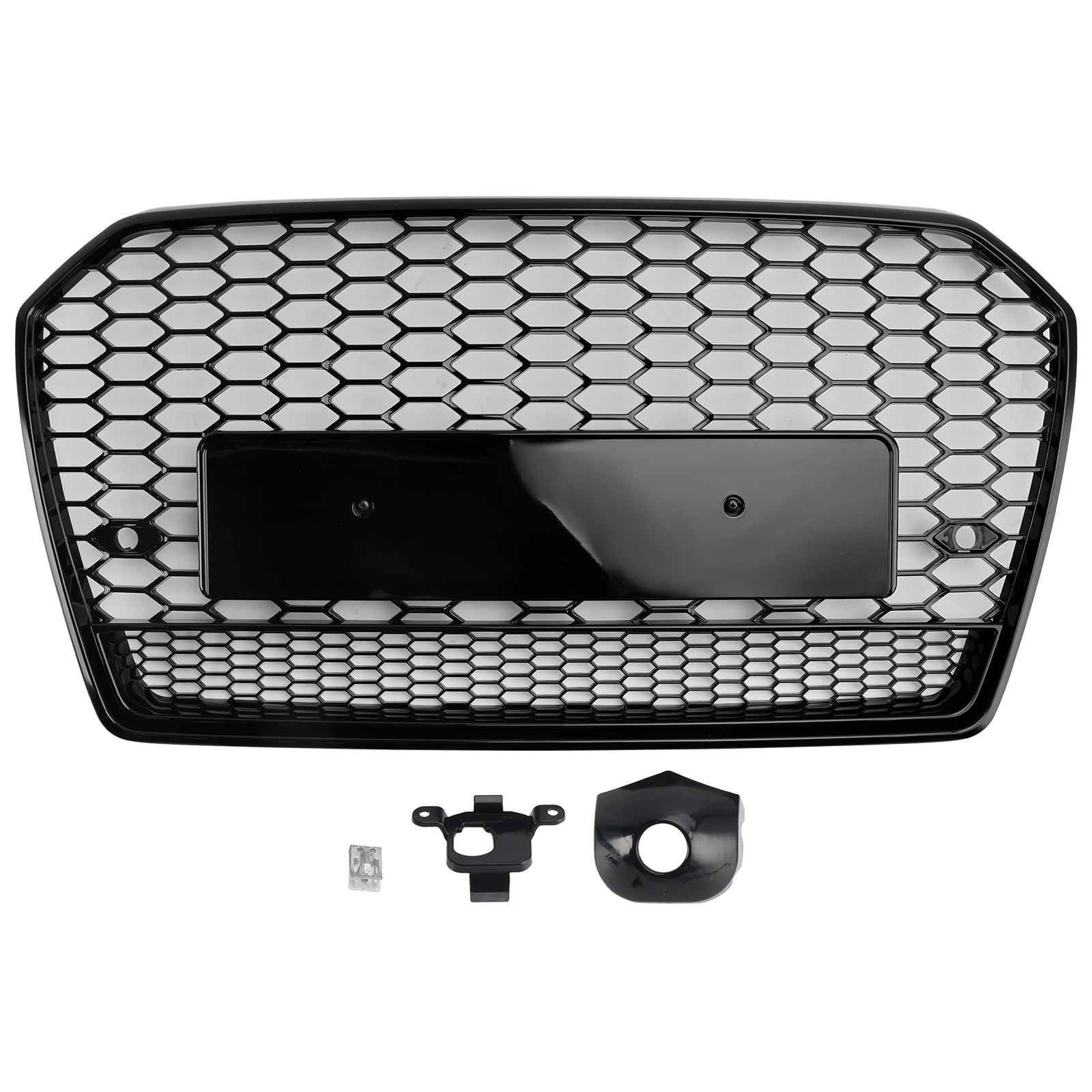 2016-2018 Audi A6 S6 C7 RS6 Style Honeycomb Mesh Front Grille Grill Black