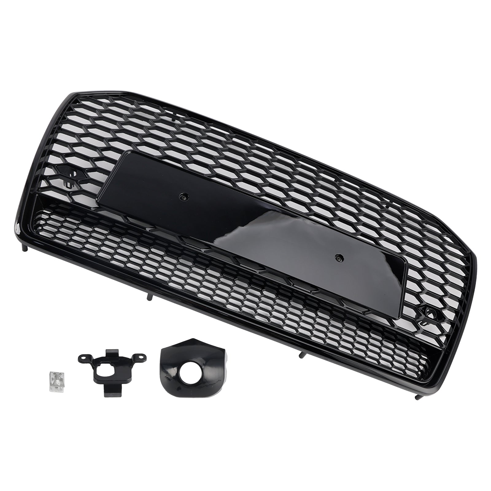 2016 2017 2018 Audi A6 S6 C7 RS6 Style Honeycomb Mesh Front Grille Grill Black
