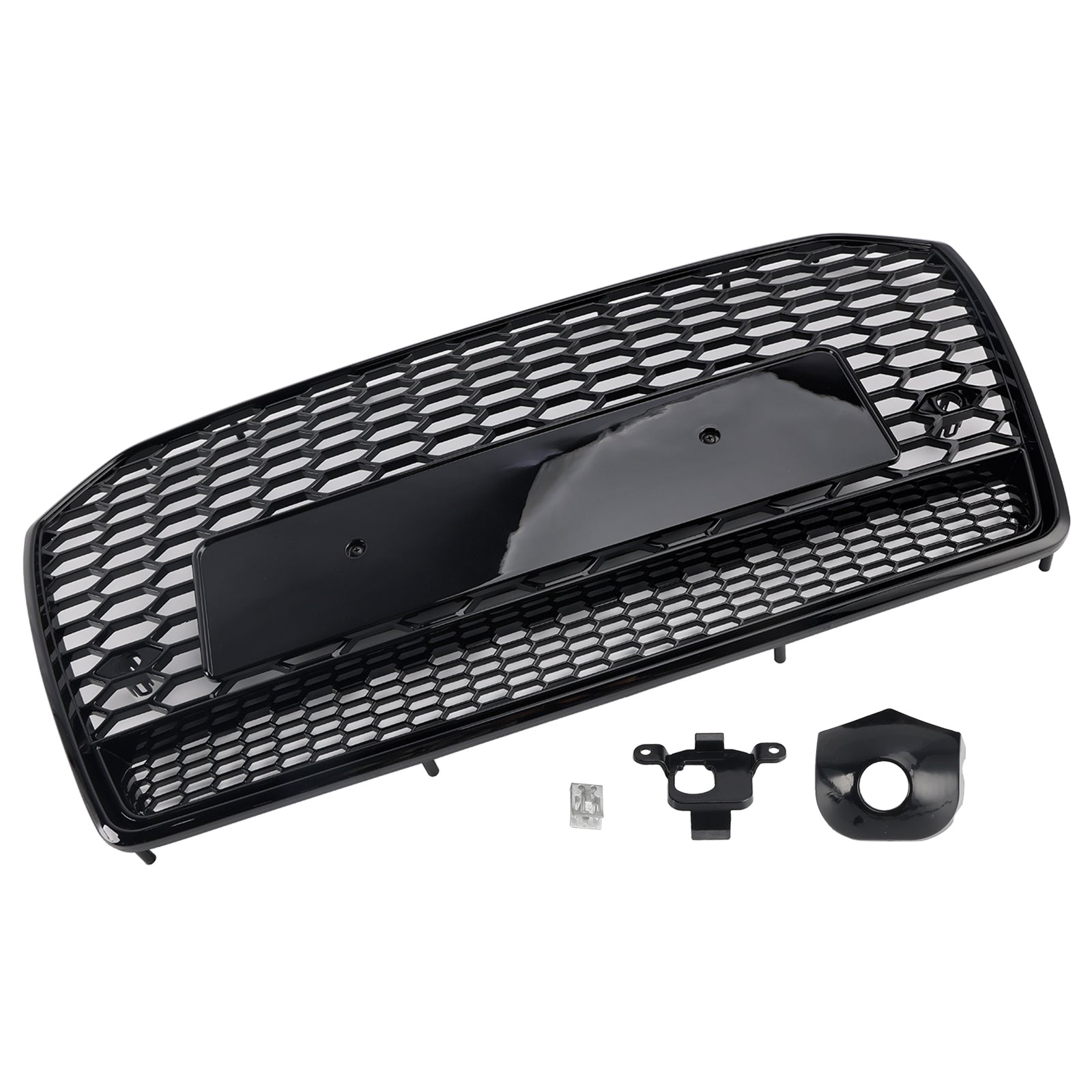2016-2018 Audi A6 S6 C7 RS6 Style Honeycomb Mesh Front Grille Grill Black