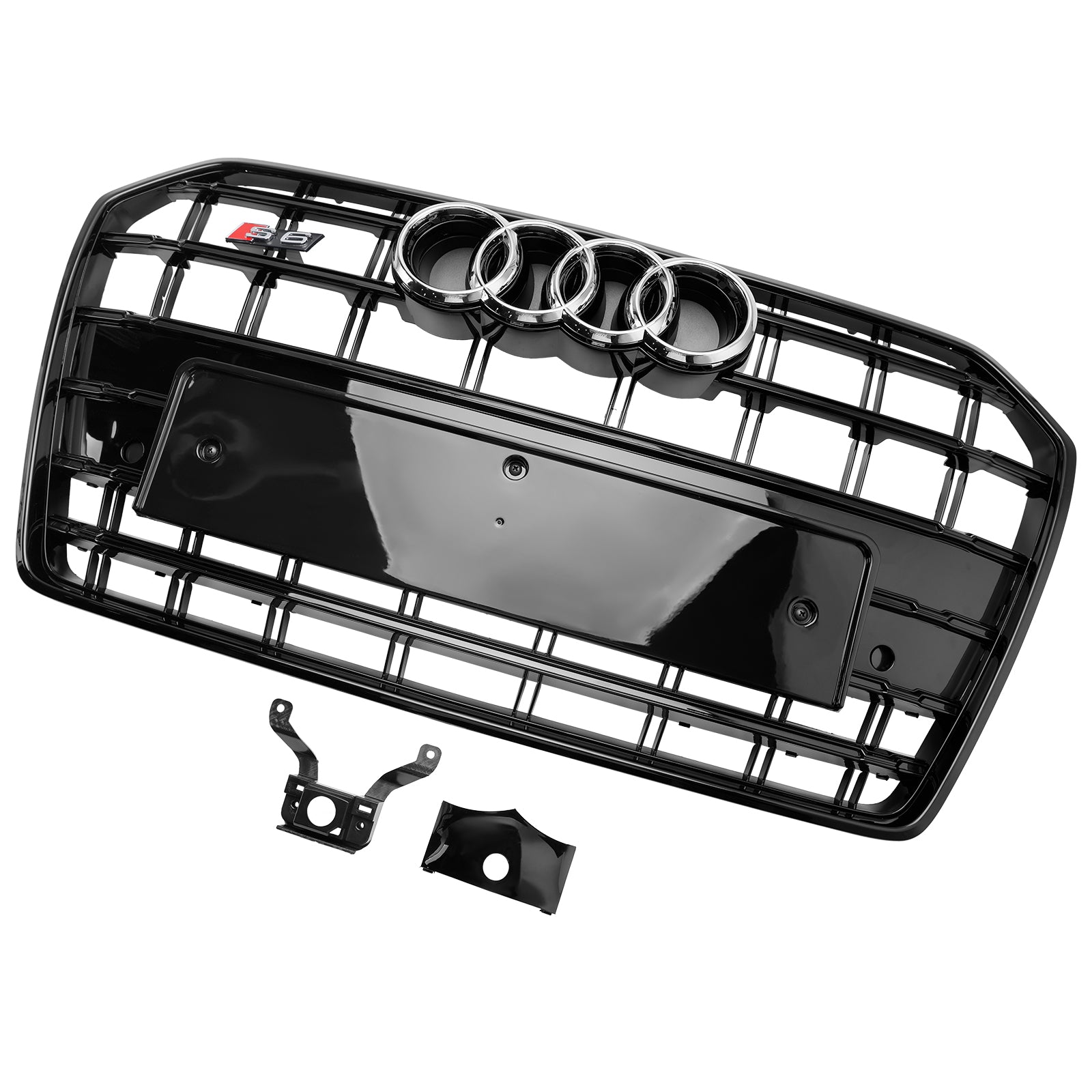 2016-2018 Audi A6 S6 C7 S6 Style Front Bumper Grille Grill Black