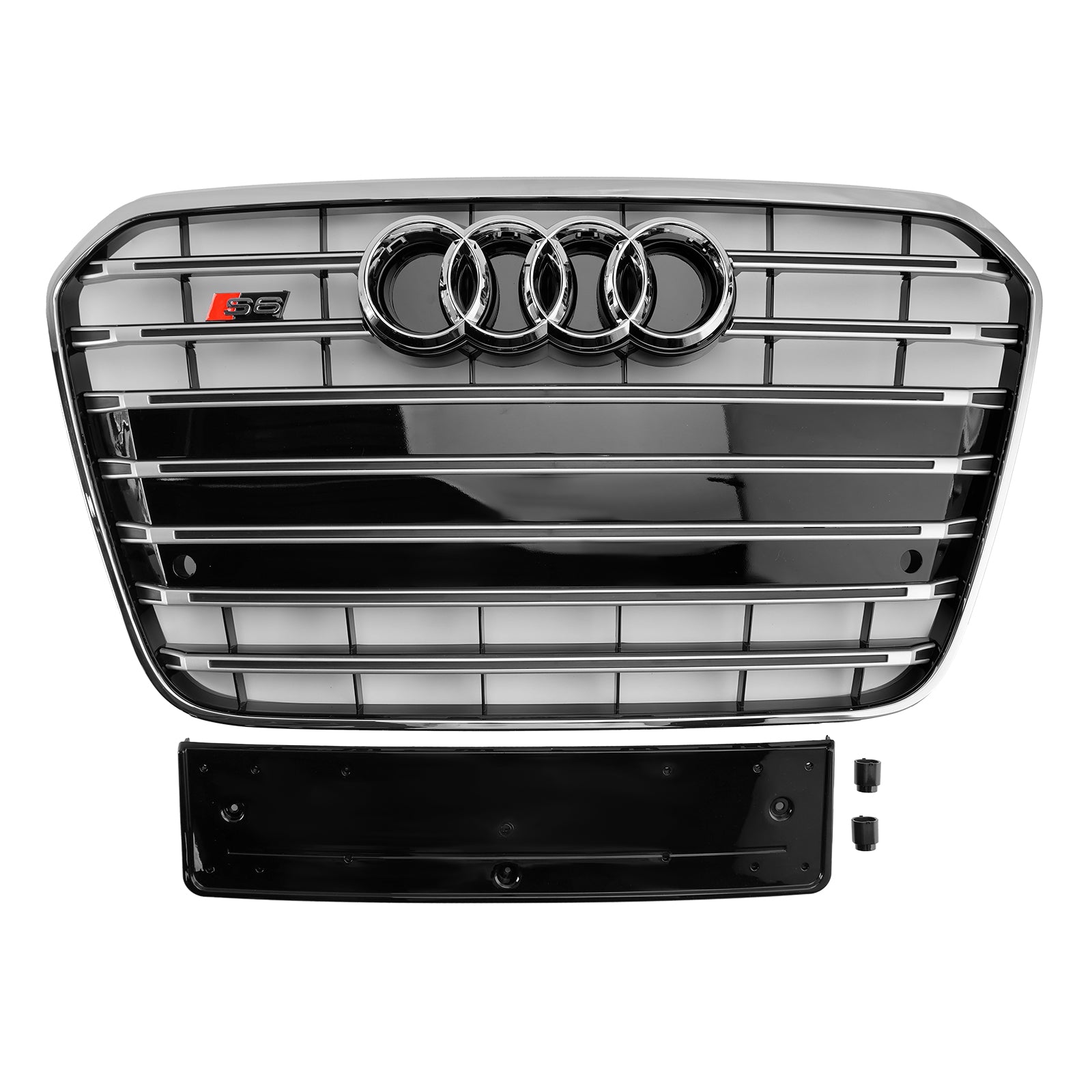 2012-2015 Audi A6 C7 S6 Style Voorbumper Grill Grille Chroom
