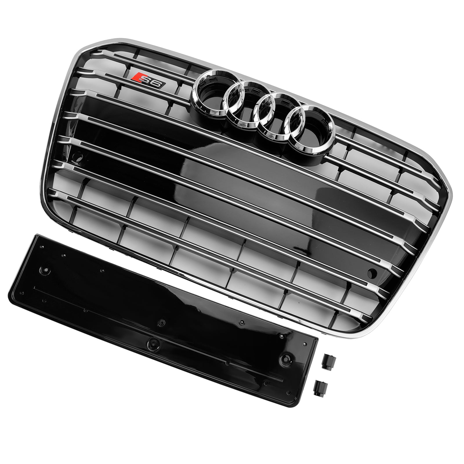 2012-2015 Audi A6 C7 S6 Style Voorbumper Grill Grille Chroom