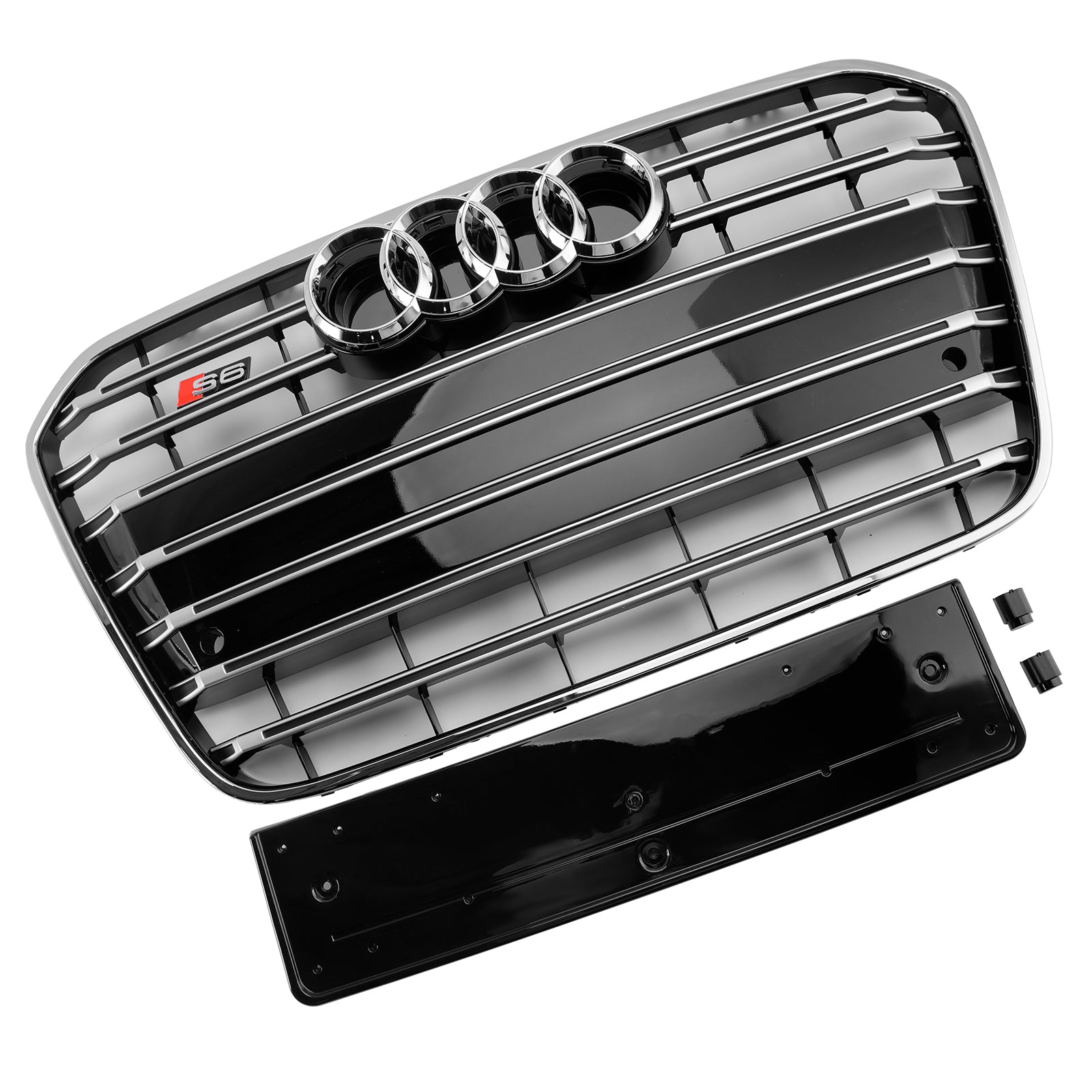 2012-2015 Audi A6 C7 S6 Style Voorbumper Grill Grille Chroom
