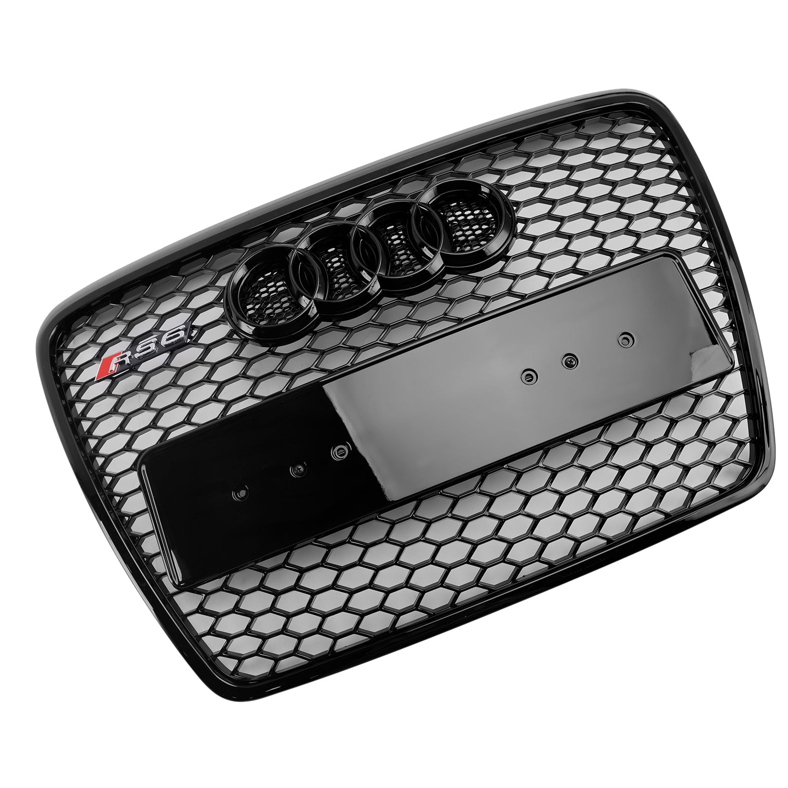 2008 2009 2010 2011 Audi A6 C6 Facelift Zwart Honingraat Bumper Grill Grille