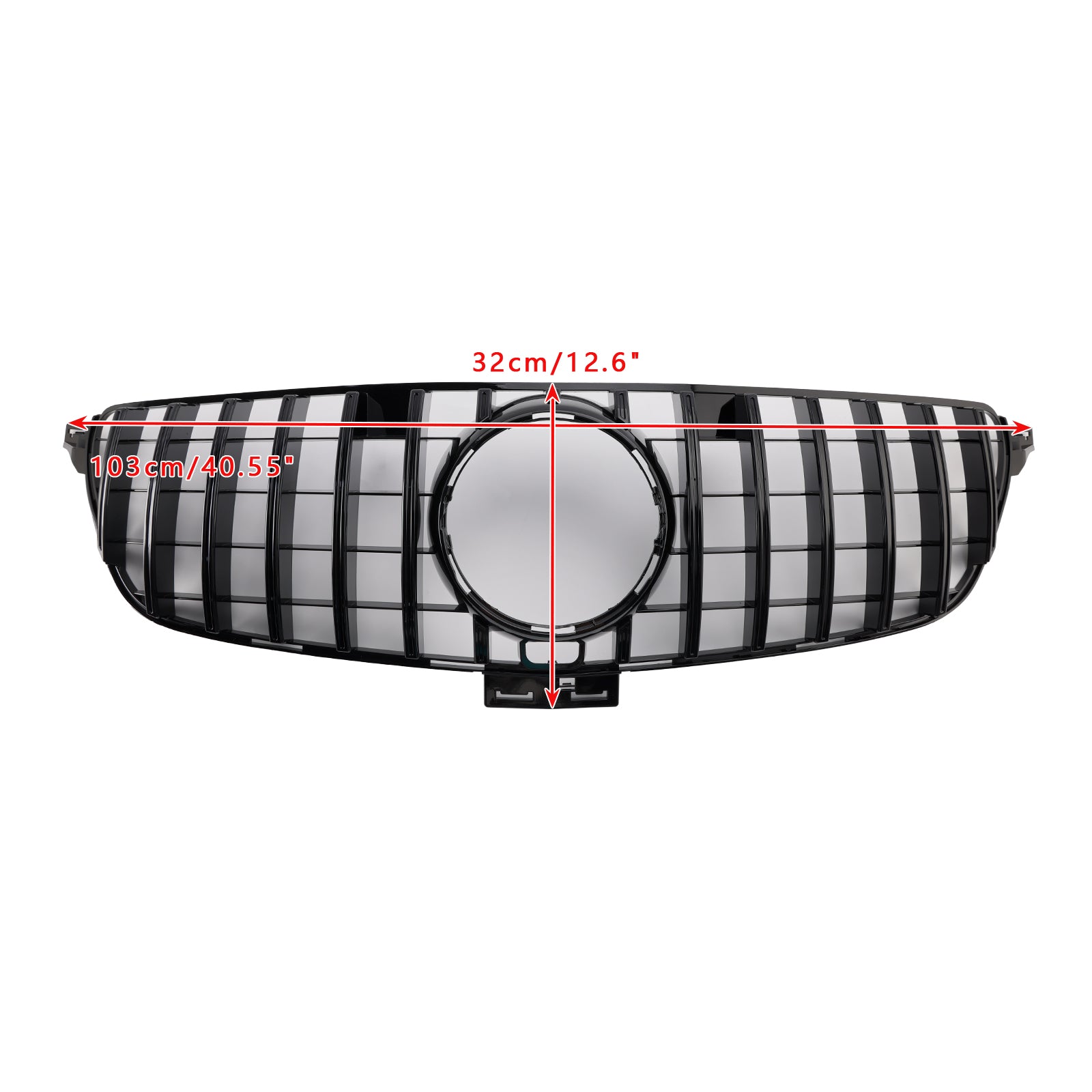 2015-2018 Mercedes Benz GLE-Klass W166 GT-stil främre stötfångargrill