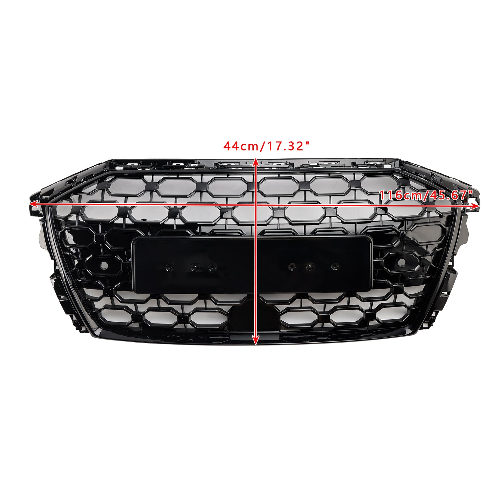 2020-2024 Audi A3 S3 RS3 Style Honeycomb Front Grille Grill Gloss Black