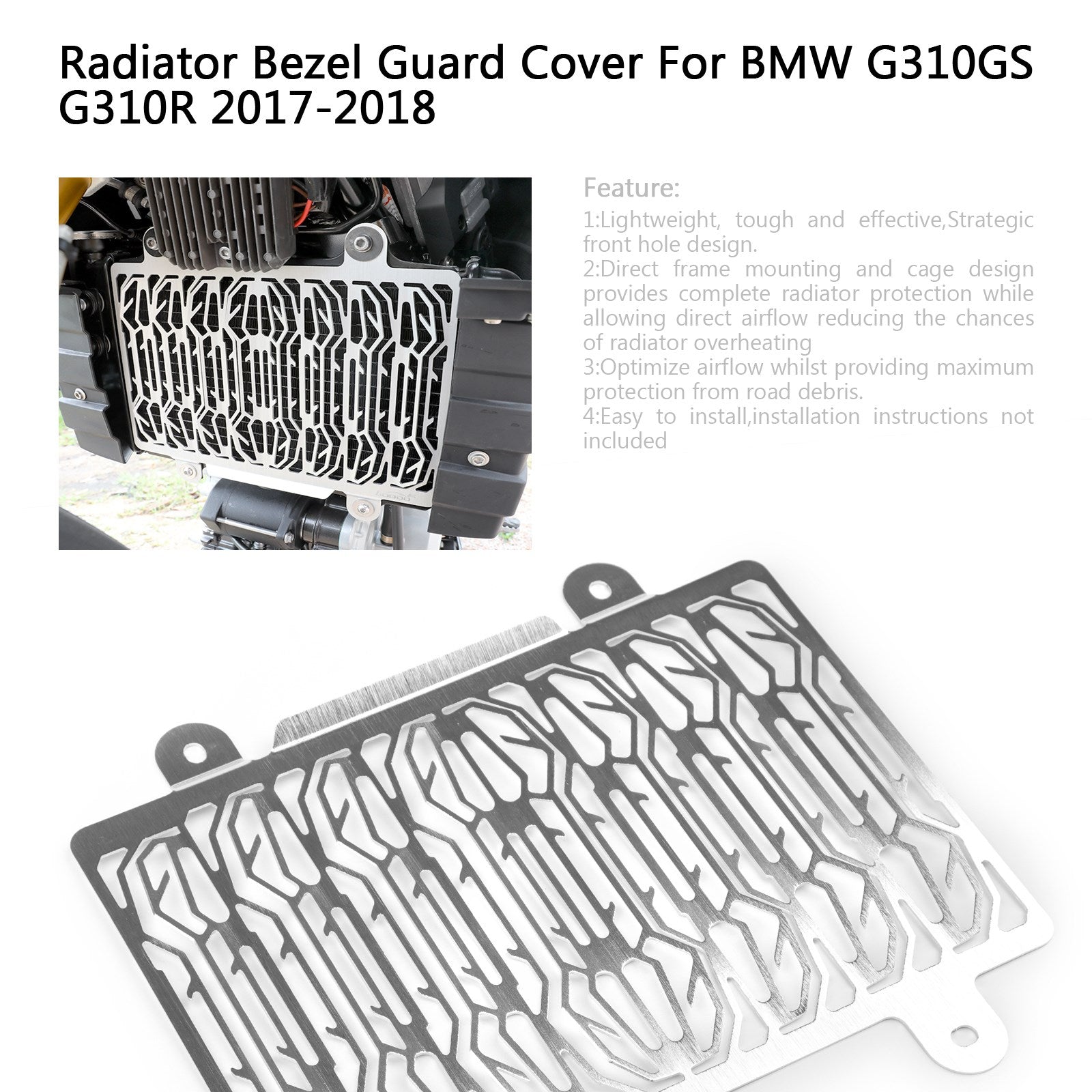 Radiator Grille Cover Guard Shield Protector For BMW G310GS G310R GS/R 17-18 SI