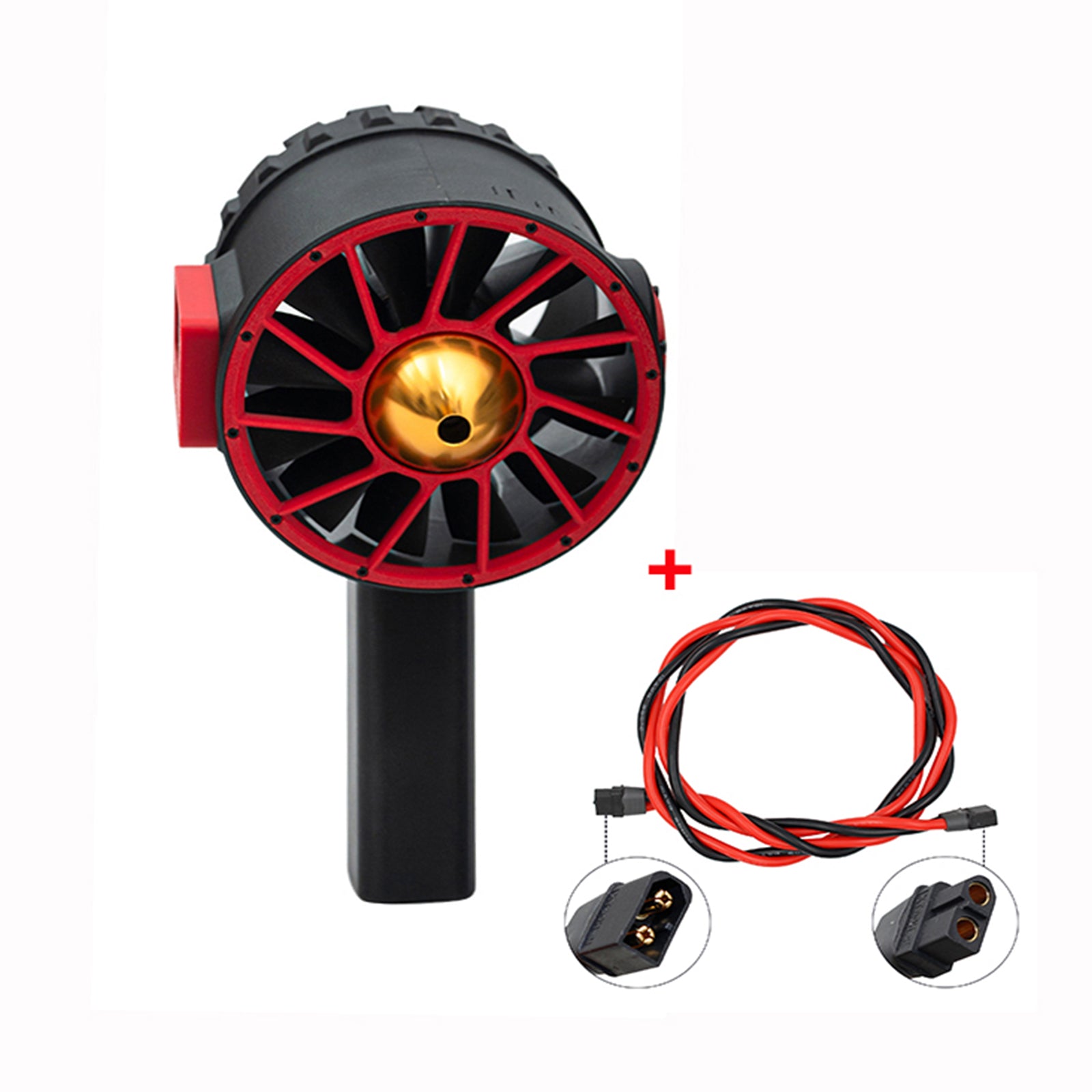 12 Blade Fan Set Violent Turbine Fan Industrial Dust Blower Turbofan Black