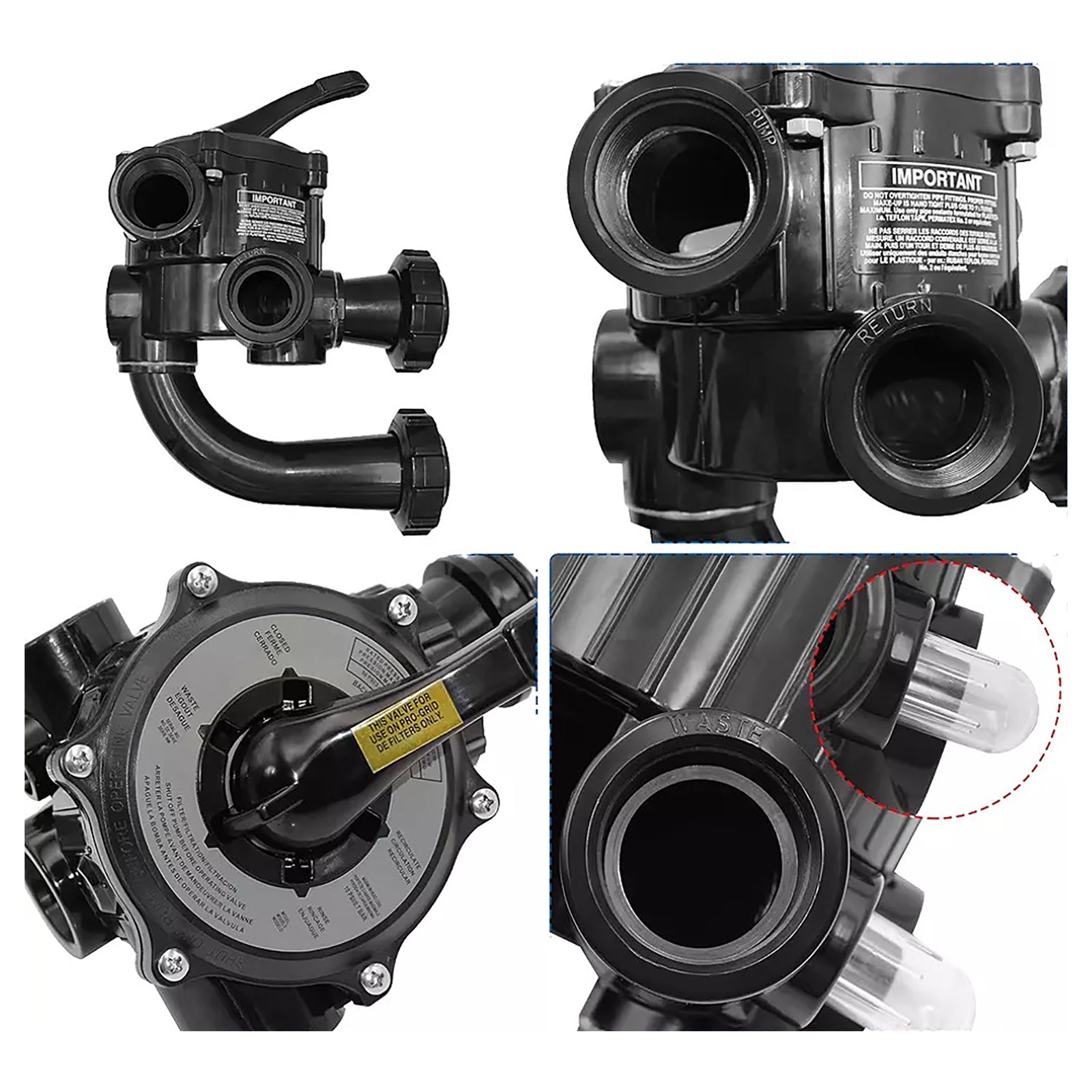 SP0710XR50 Multiport Control Valve Fit For Hayward Pro-Series Vari-Flo