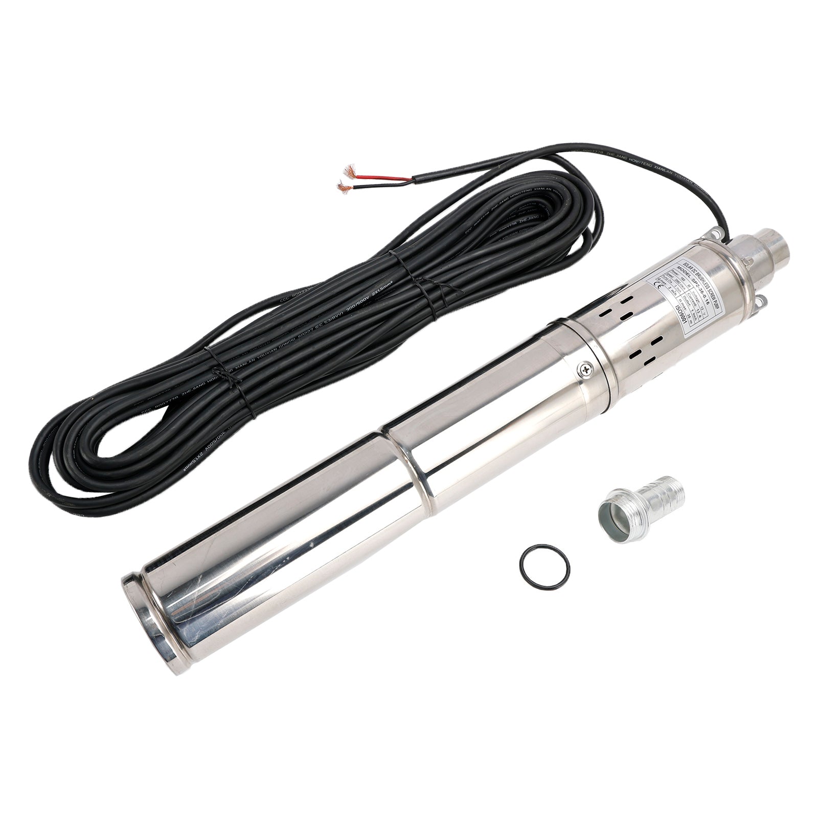 3" 12V 150W Deep Well Solar Submersible Bore Hole Water Pump Built-in MPPT