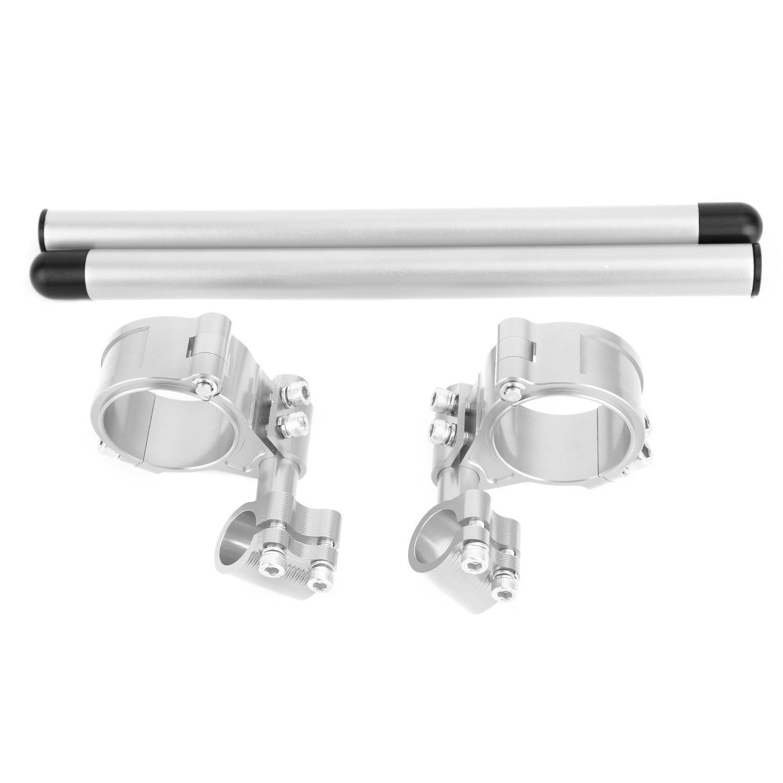 Universal Adjustable Rotatable CNC Billet Clip Ons Fork Tube Handlebar Kit 52mm