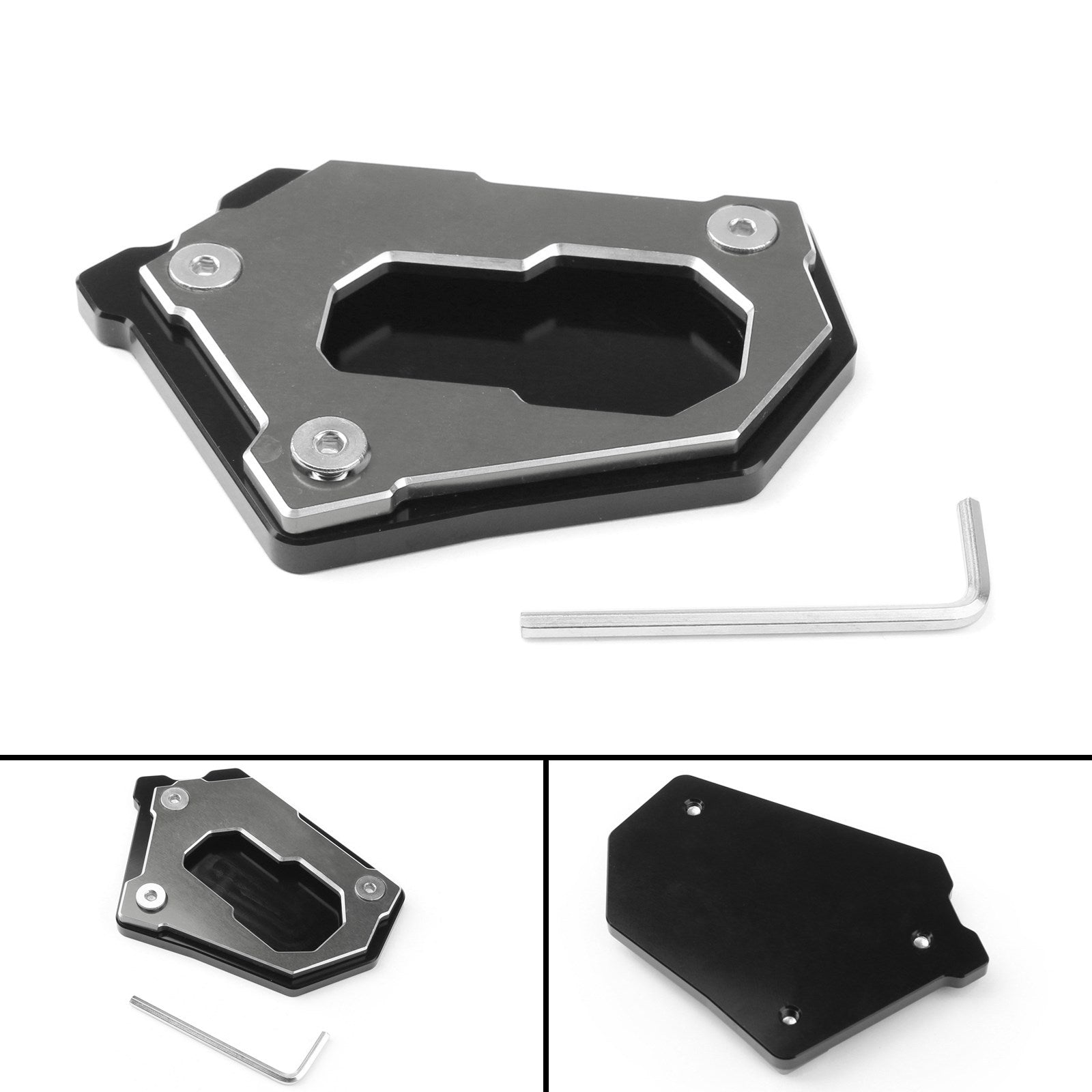 Kickstand Side Stand Enlarge Extension Plate For BMW R1200 GS Adv 14-16 TI