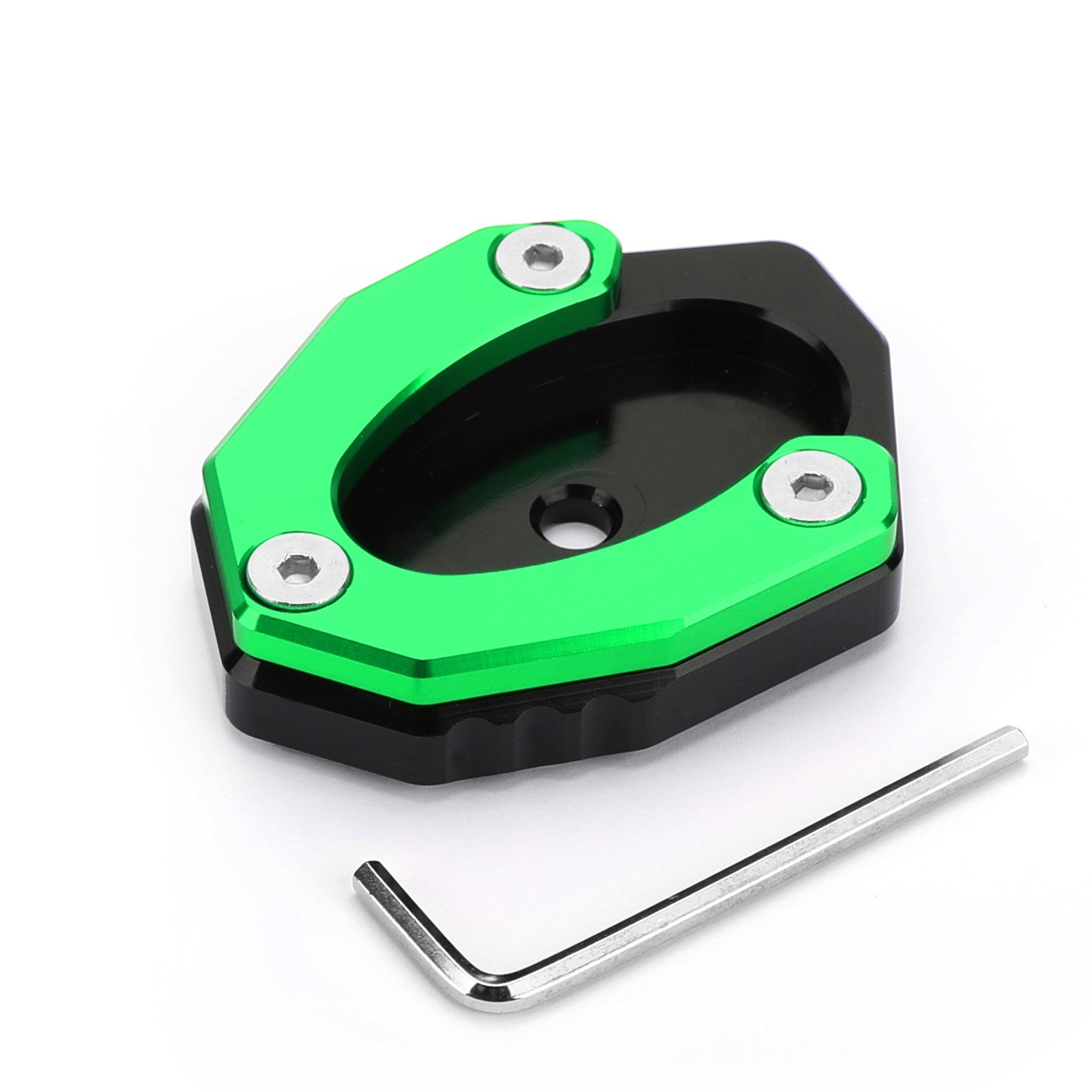 Kickstand Side Stand Plate Extension Pad For KAWASAKI Z900 Z1000SX 17-19 Green