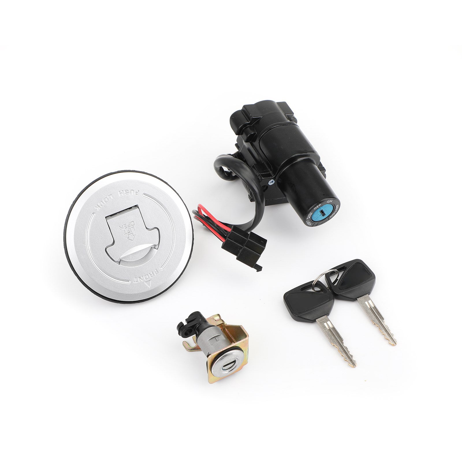 Ignition Switch Fuel Gas Cap Seat Lock Keys Set For Honda CBR250R CBR300R 11-18 Generic