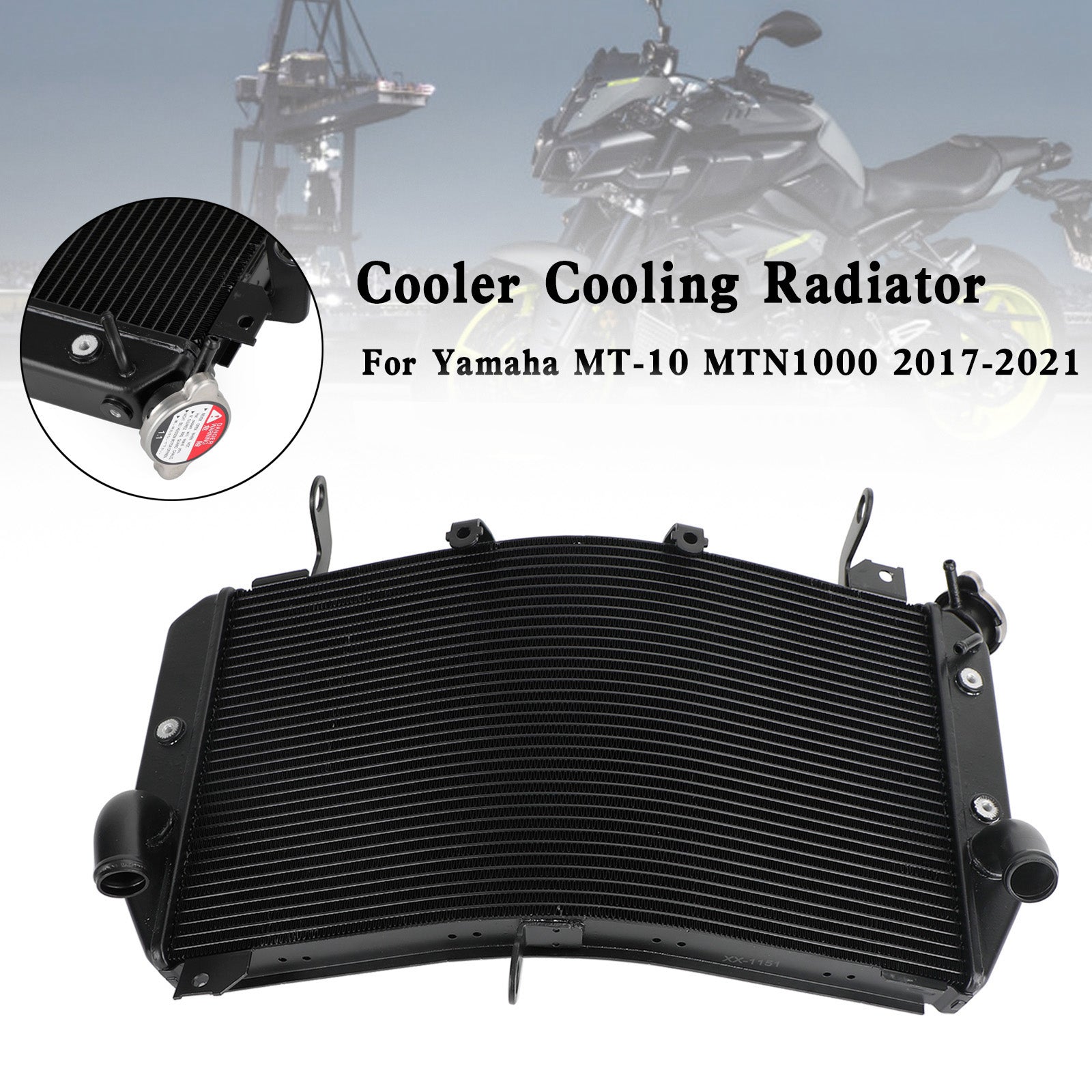 Refroidisseur de radiateur pour Yamaha FZ10 MT-10 MTN1000 2016 – 2021