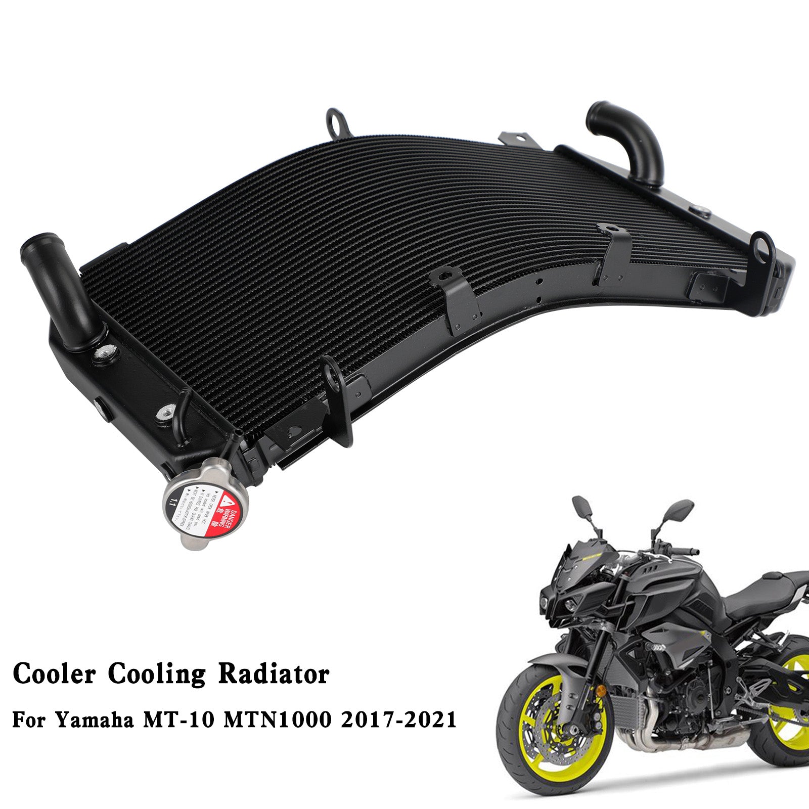 Refroidisseur de radiateur pour Yamaha FZ10 MT-10 MTN1000 2016 – 2021