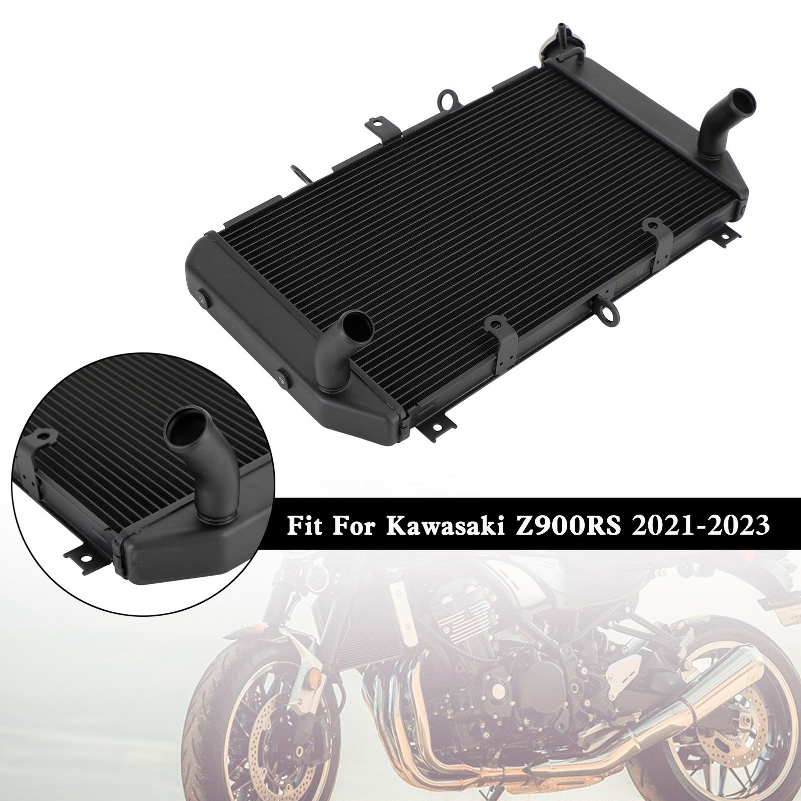 Kawasaki Z900RS 2021-2023 Refroidisseur de radiateur en aluminium pour moto