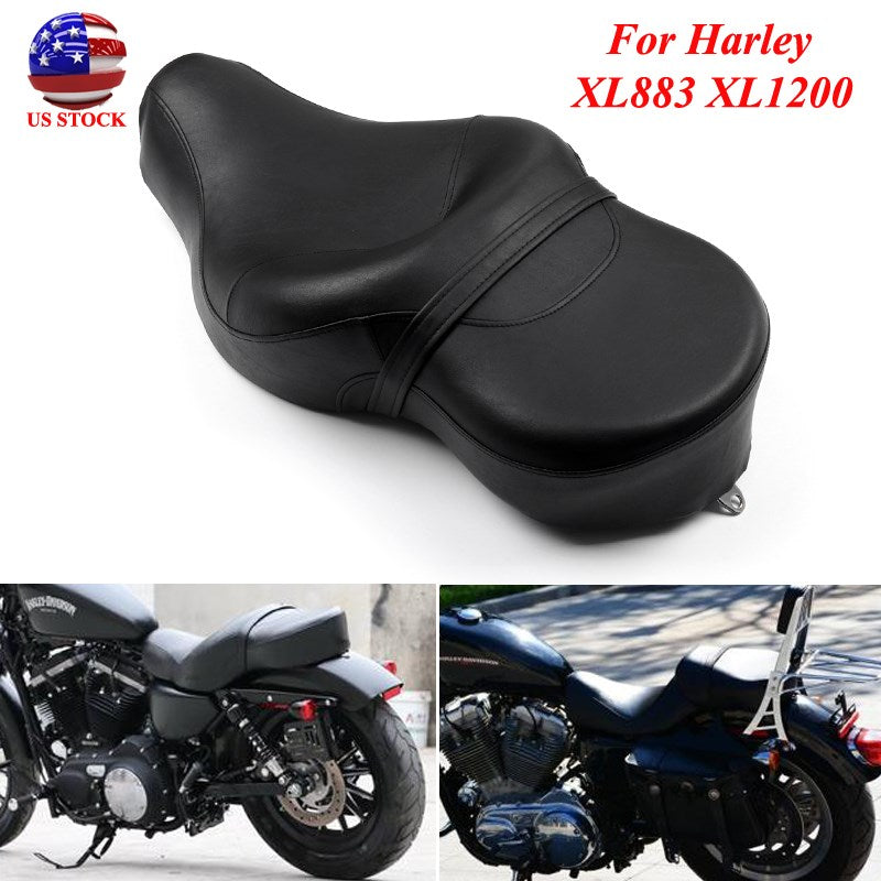 Pour siège conducteur et passager XL1200N Sportster 2 places XL883N cuir 2004-2018 noir