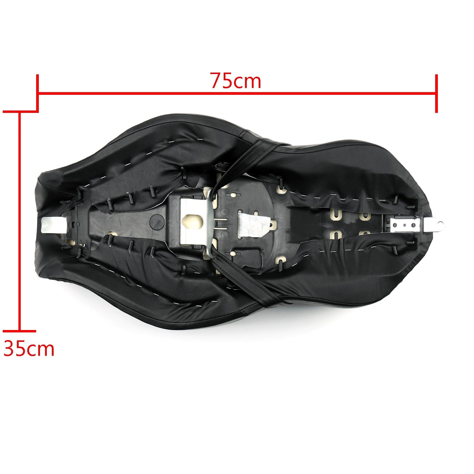 Voor 2-up XL1200N Sportster-stoel Bestuurder en passagier XL883N Leer 2004-2018 Zwart