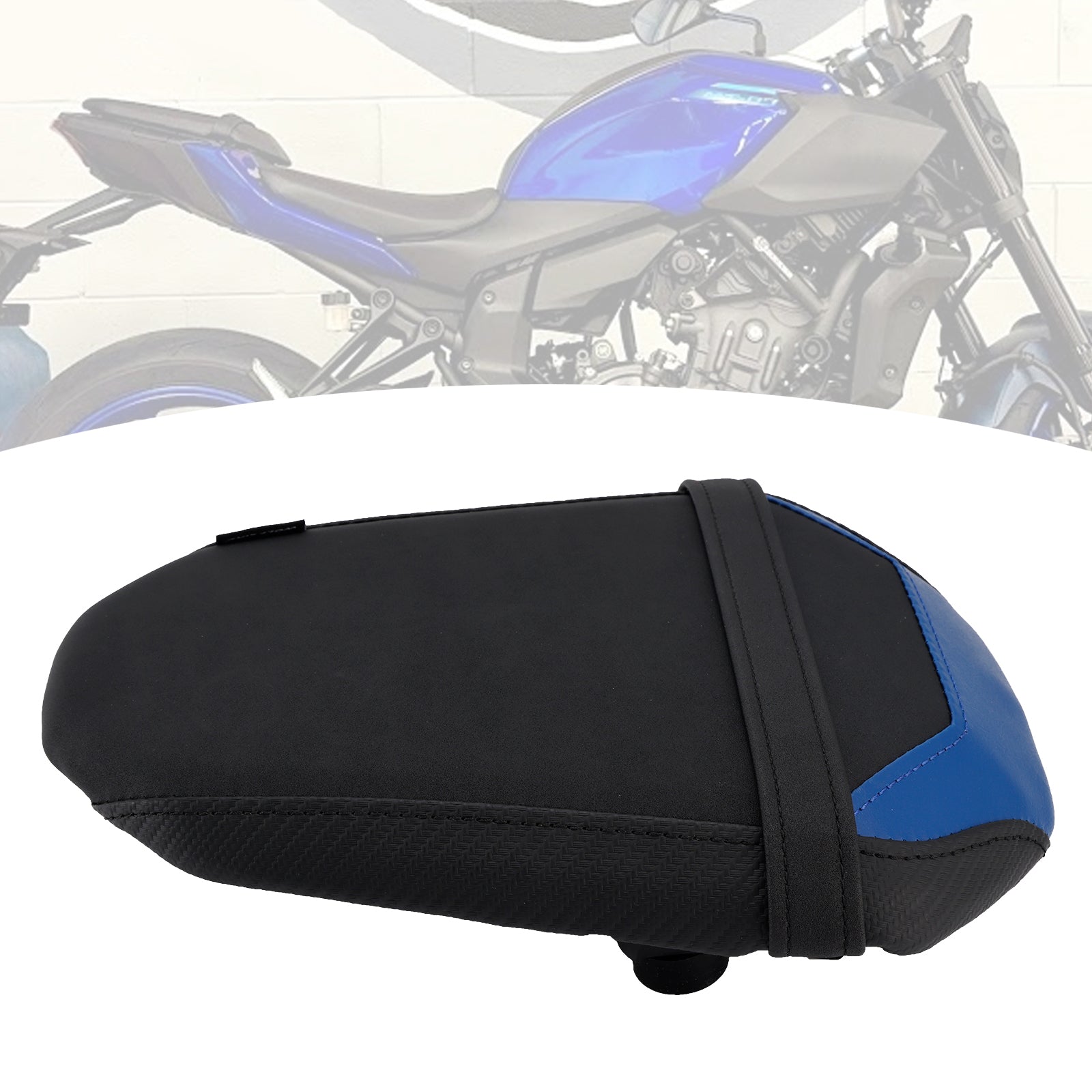 2025+ Yamaha Mt-07 Fz-07 Fz 07 Cuscino passeggero sedile posteriore piatto Pu nero