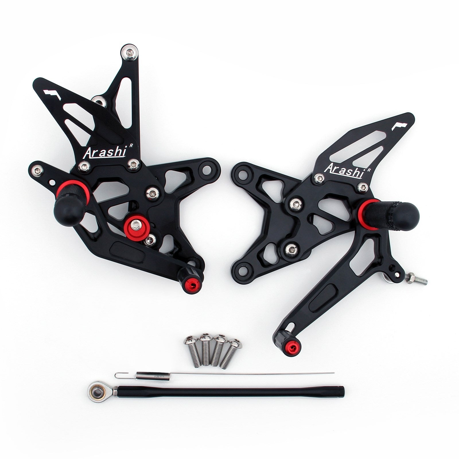 2009-2011 Kawasaki ZX6R ZX 6R Rearset Rear set Footpegs Adjustable Generic