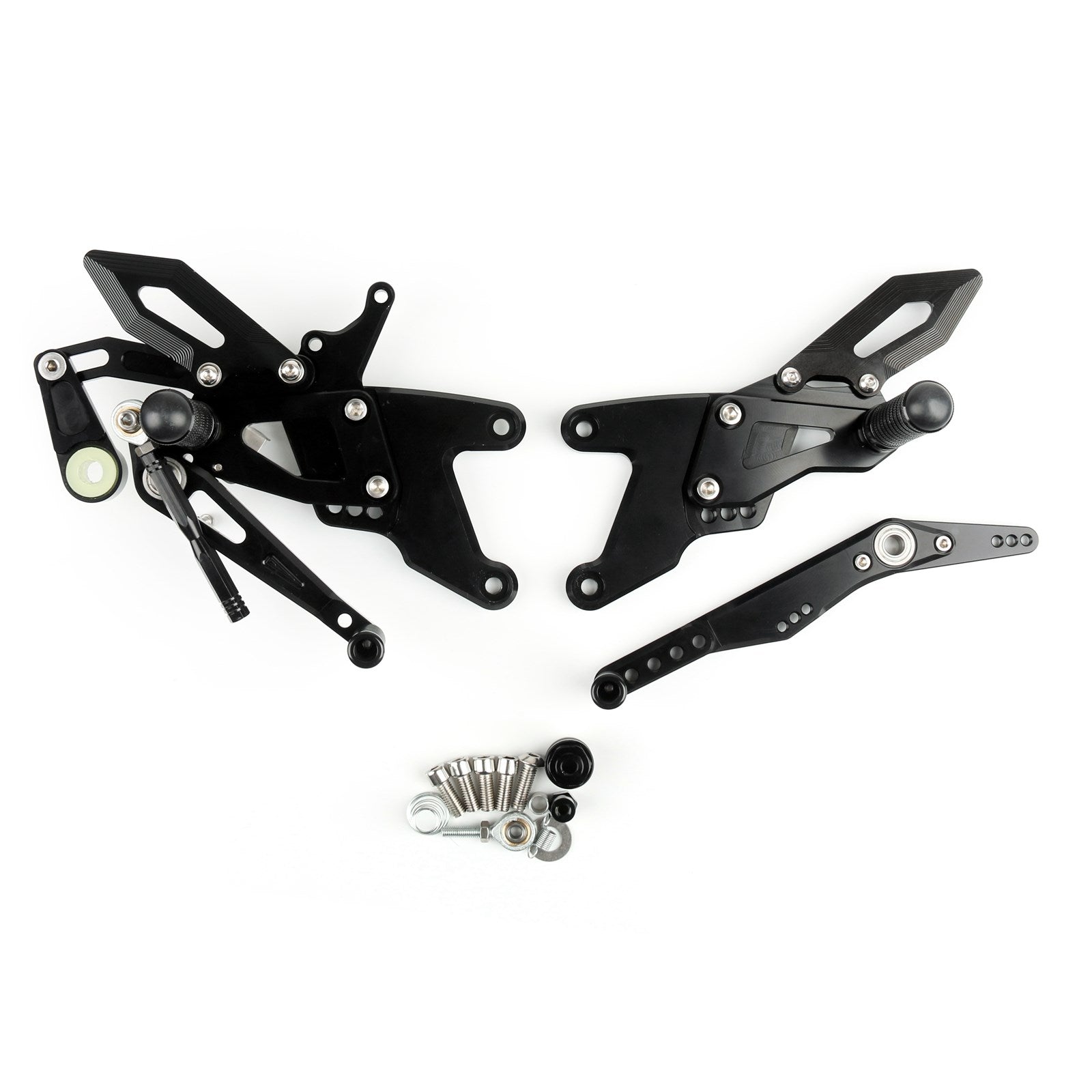 CNC Rearset Adjustable Rear Sets For Yamaha YZF-R1 R1 2015-2016 Black