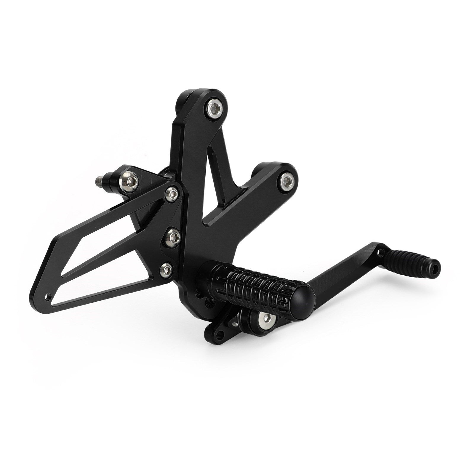 Black Rear Sets Footpegs Footrest For Kawasaki Ninja ZX-25R ZX25R 2020-2021