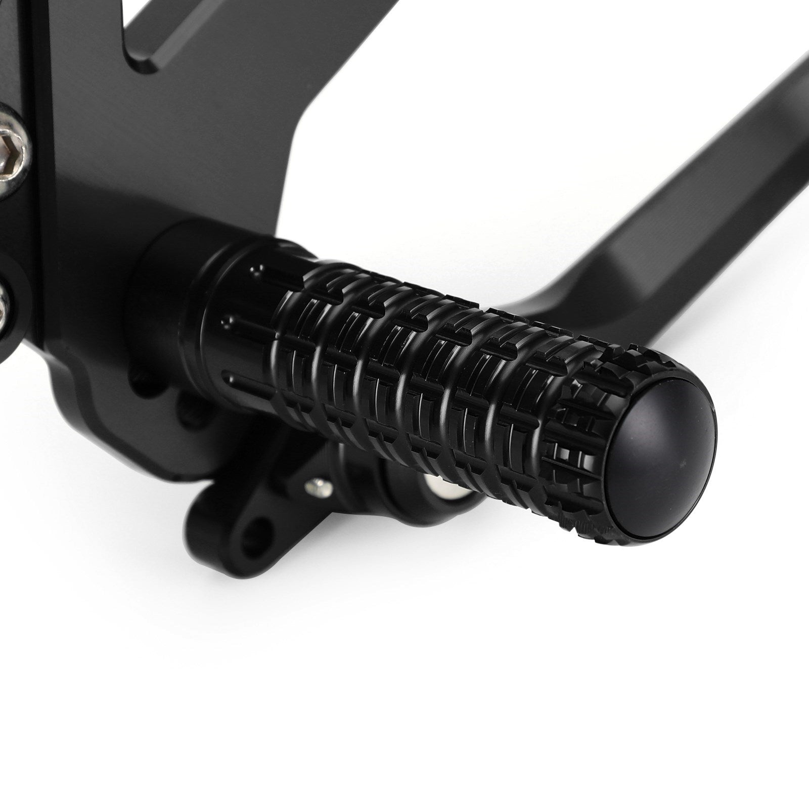 Black Rear Sets Footpegs Footrest For Kawasaki Ninja ZX-25R ZX25R 2020-2021