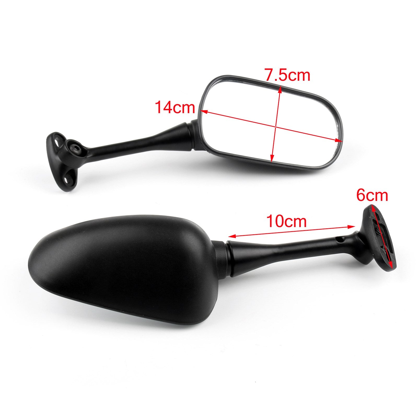 Rétroviseur latéral noir pour HONDA CBR600RR 2003-2014 CBR 1000 RR 2004-2007