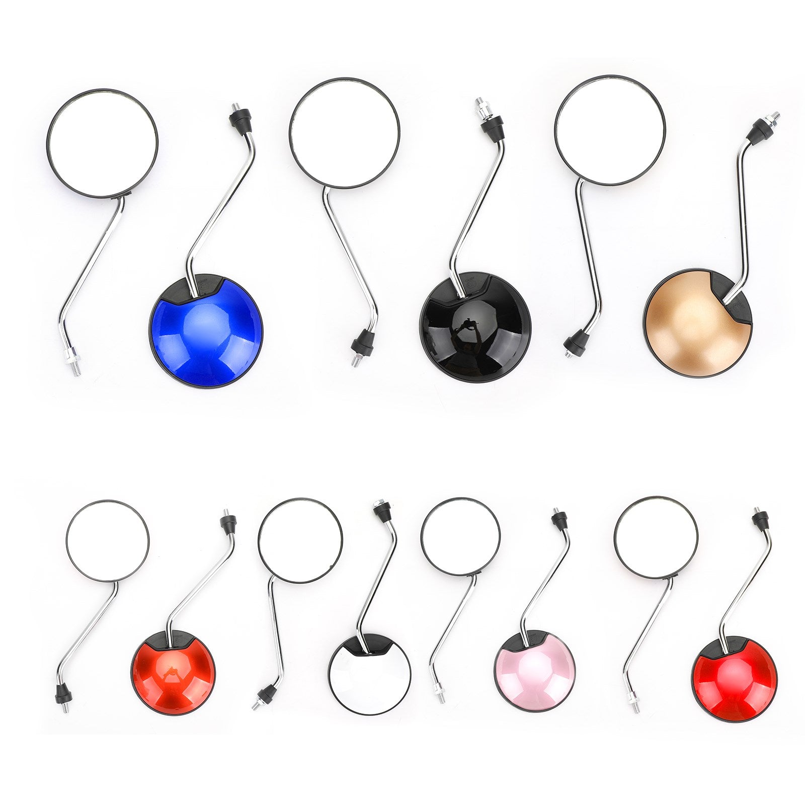 Espejos universales para ciclomotor Scooter 8mm para Vespa Piaggio Liberty 50-150cc