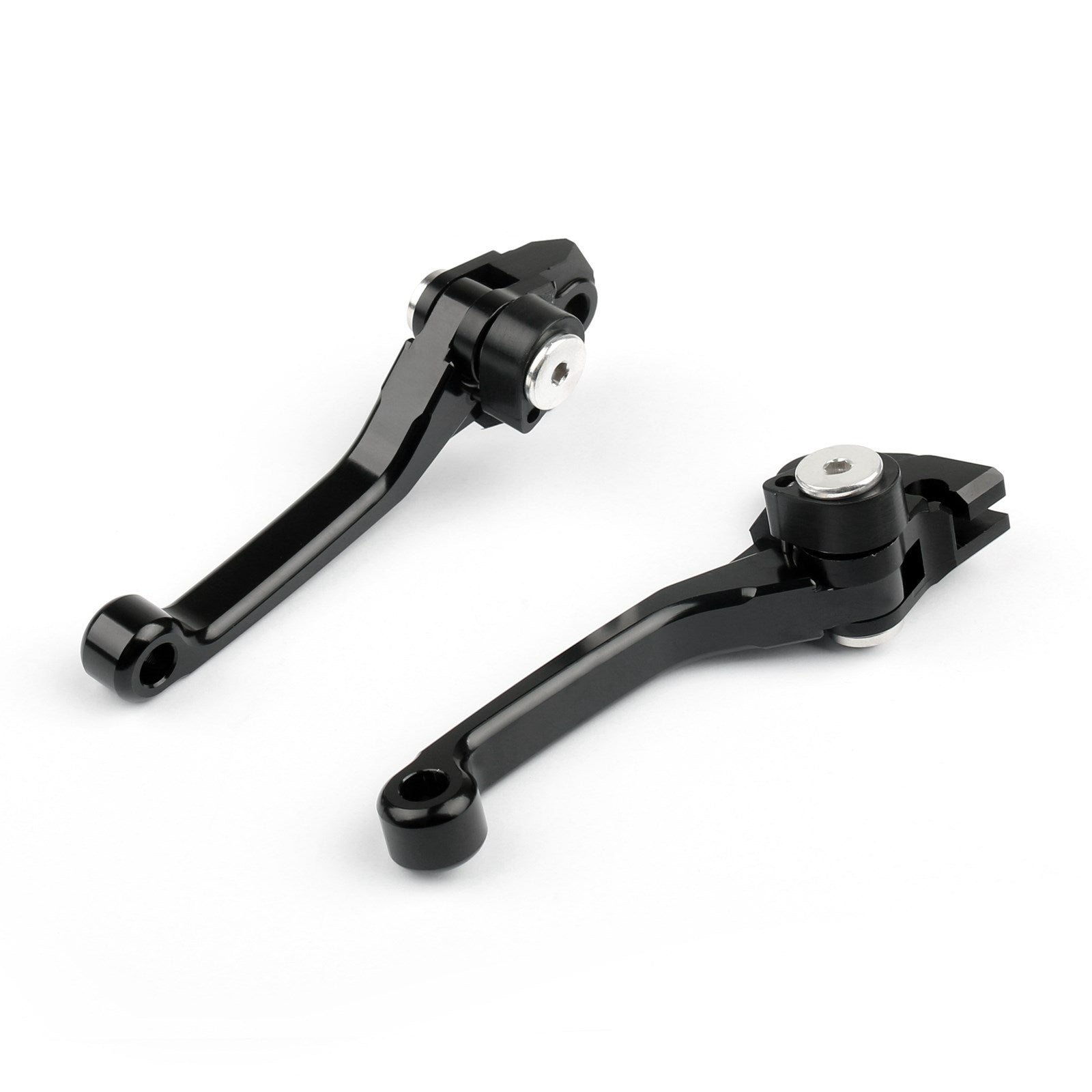 Pair Pivot Brake Clutch Levers For Suzuki RMZ250 RMZ250 27-14 RMZ450 05-14 Black