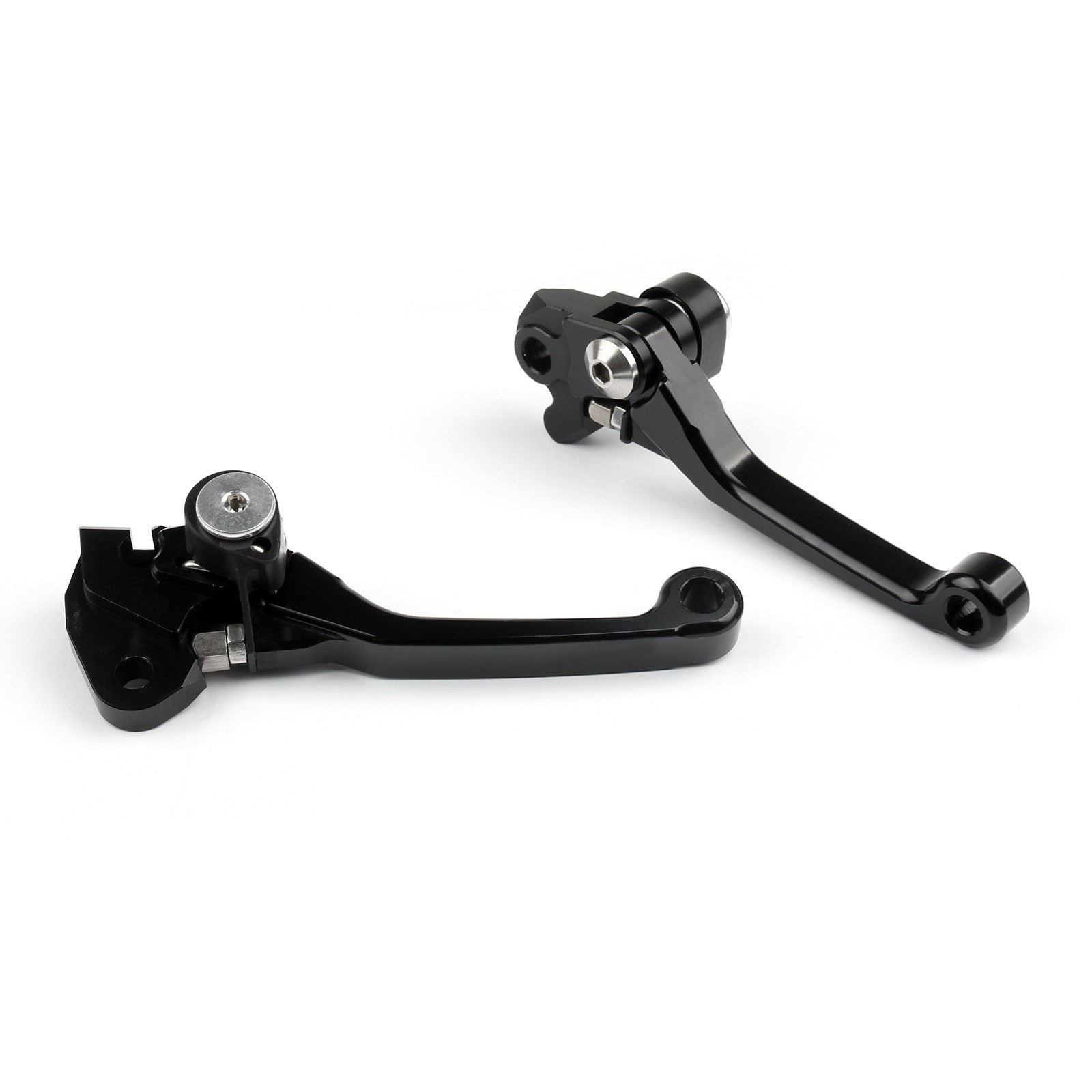 Pair Pivot Brake Clutch Levers For Suzuki RMZ250 RMZ250 27-14 RMZ450 05-14 Black