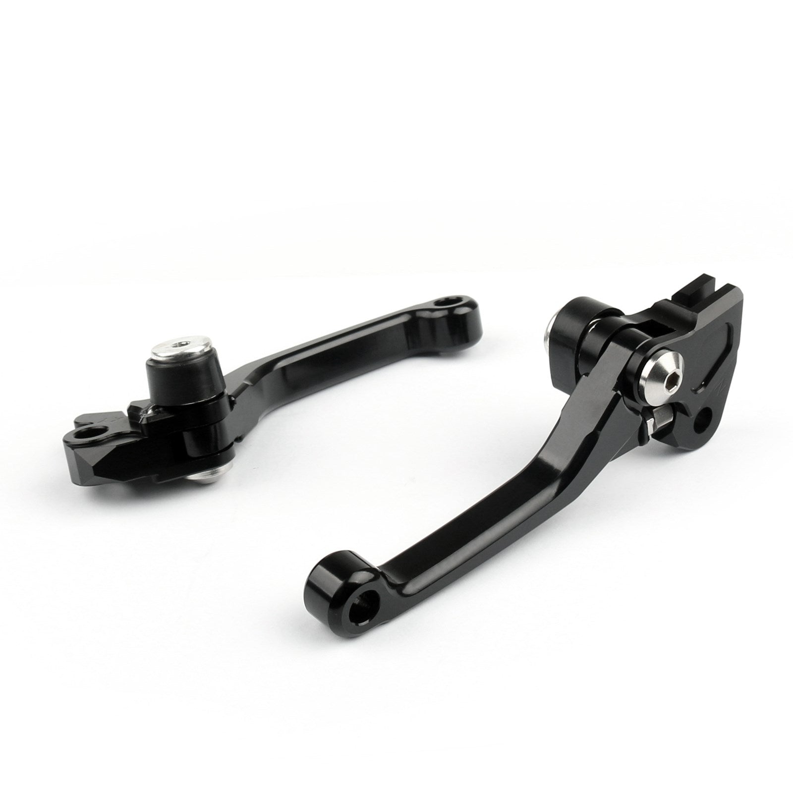 Pair Pivot Brake Clutch Levers For Suzuki RMZ250 RMZ250 27-14 RMZ450 05-14 Black