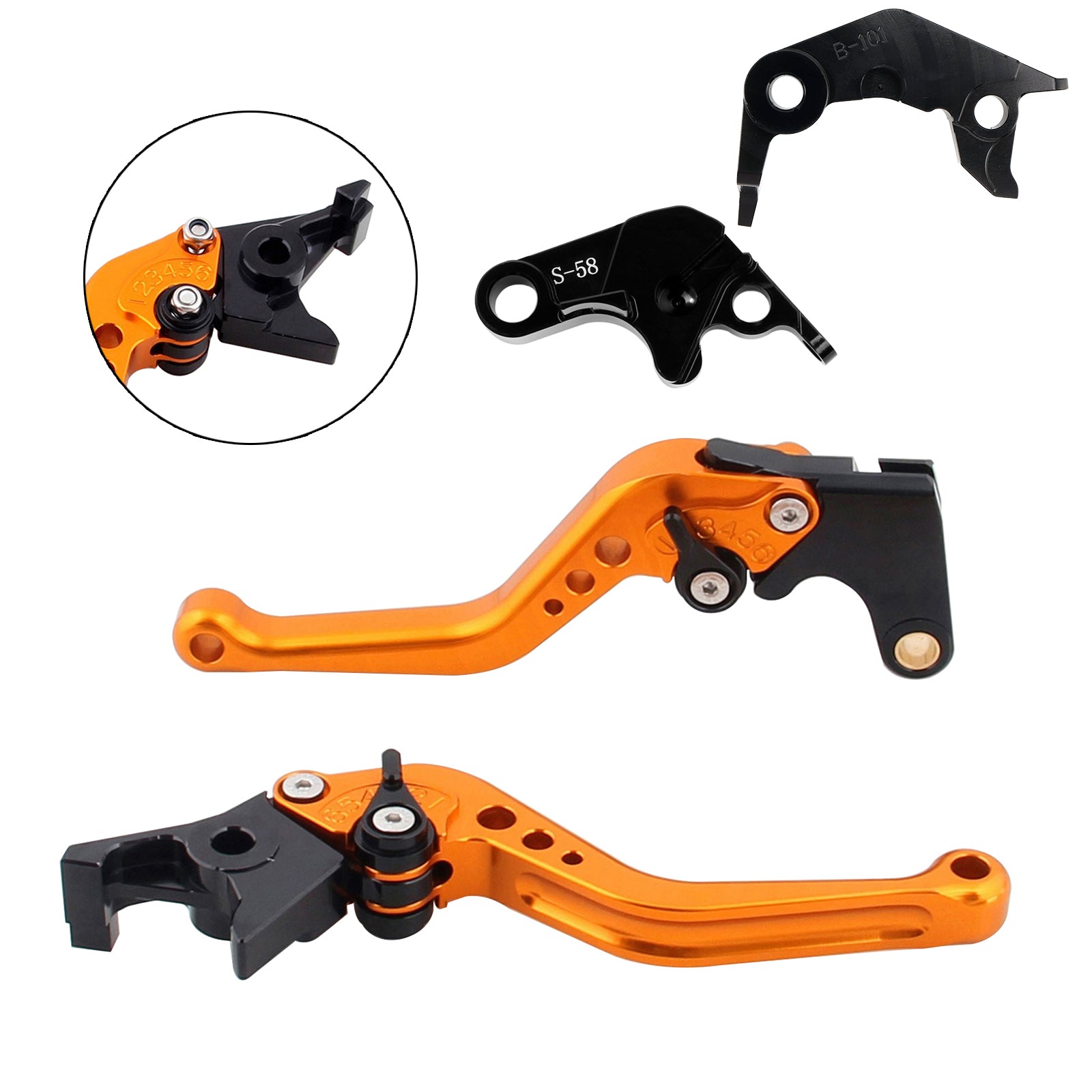 NEW Short Clutch Brake Lever fit for YAMAHA YZF R7 MT-10/SP FZ-10/SP 2022-23