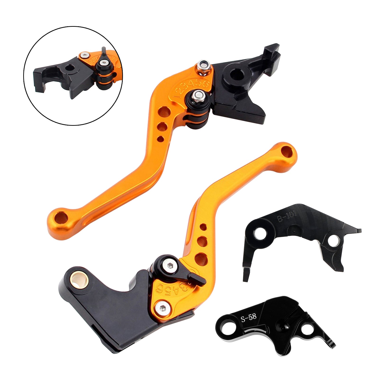 NEW Short Clutch Brake Lever fit for YAMAHA YZF R7 MT-10/SP FZ-10/SP 2022-23