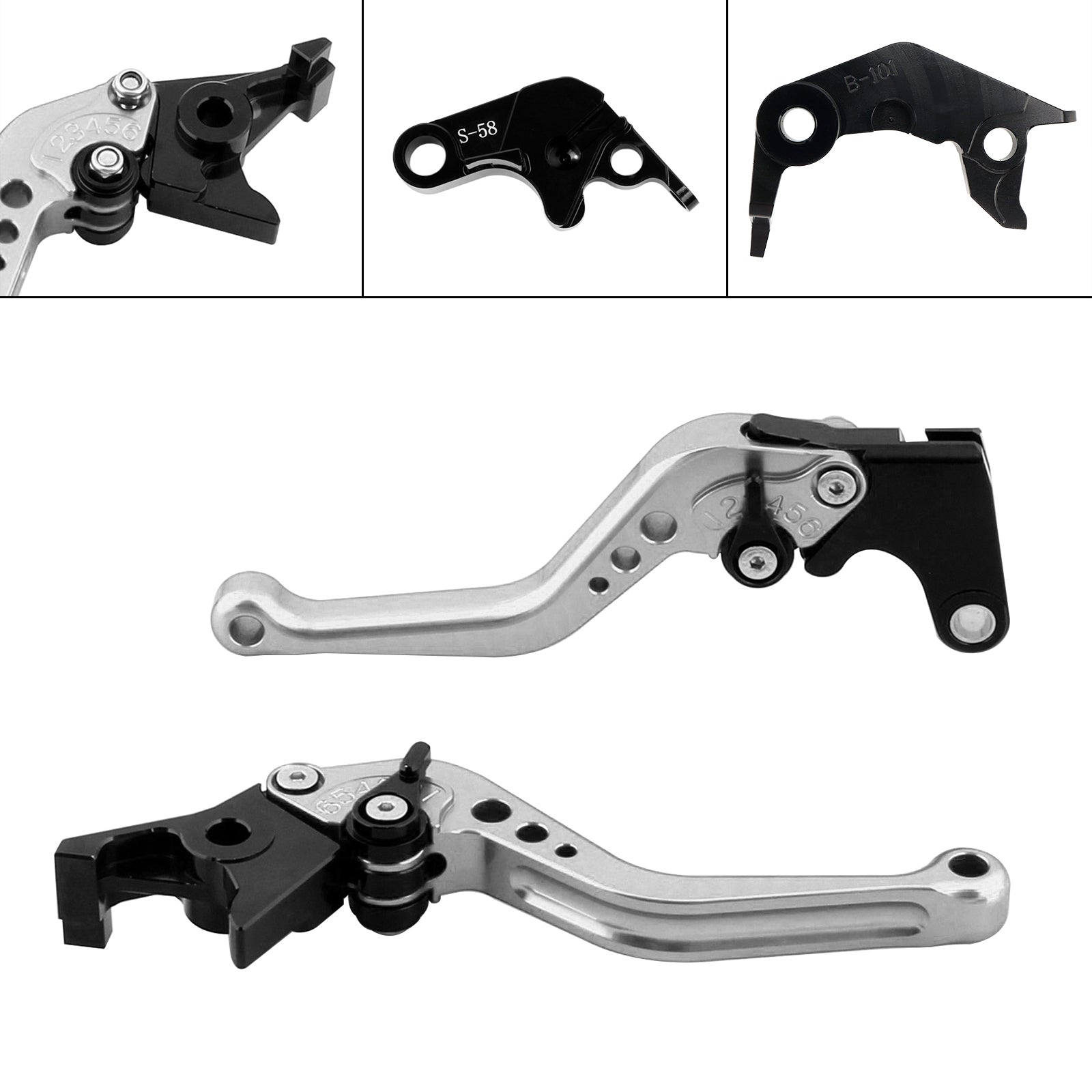 NEW Short Clutch Brake Lever fit for YAMAHA YZF R7 MT-10/SP FZ-10/SP 2022-23