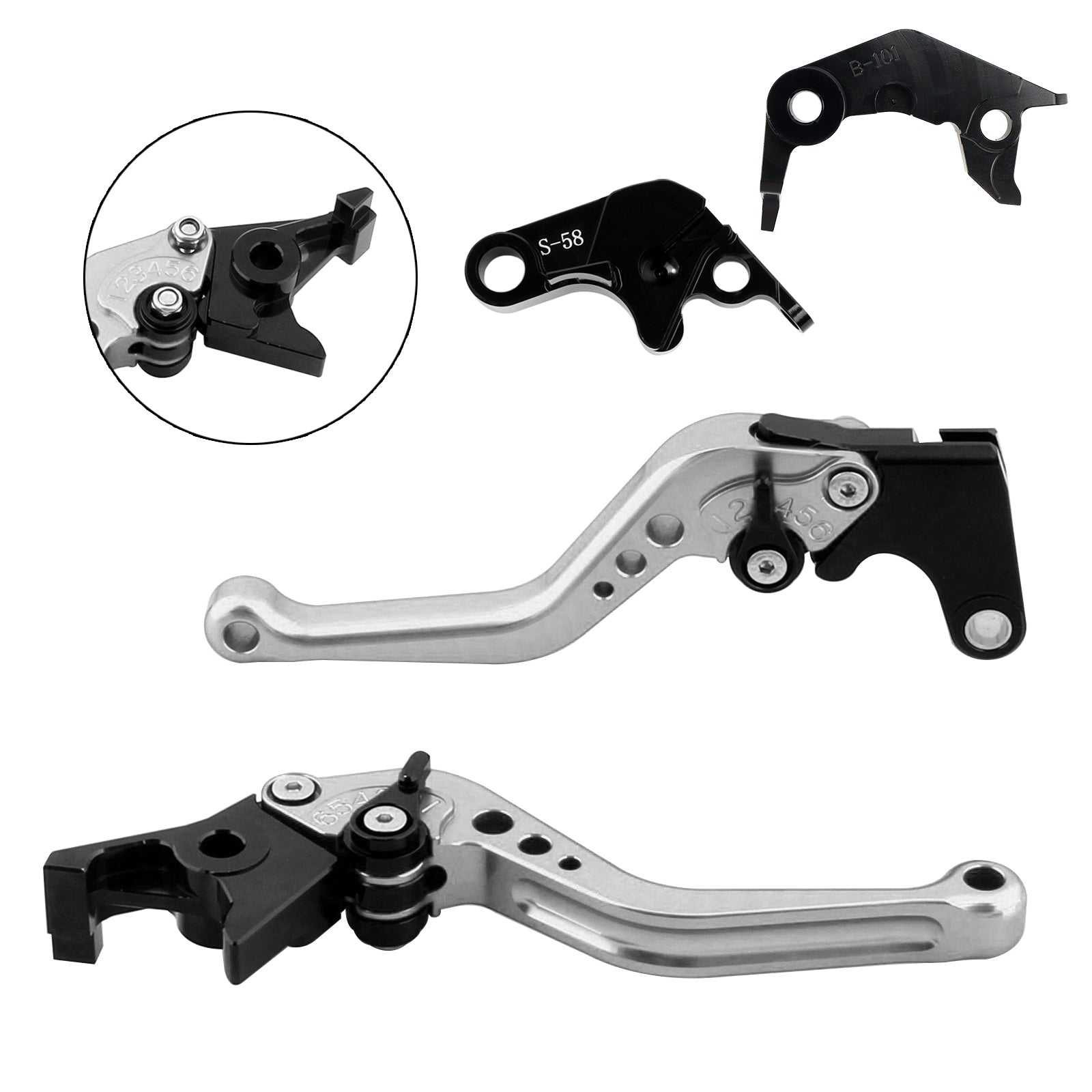 NEW Short Clutch Brake Lever fit for YAMAHA YZF R7 MT-10/SP FZ-10/SP 2022-23