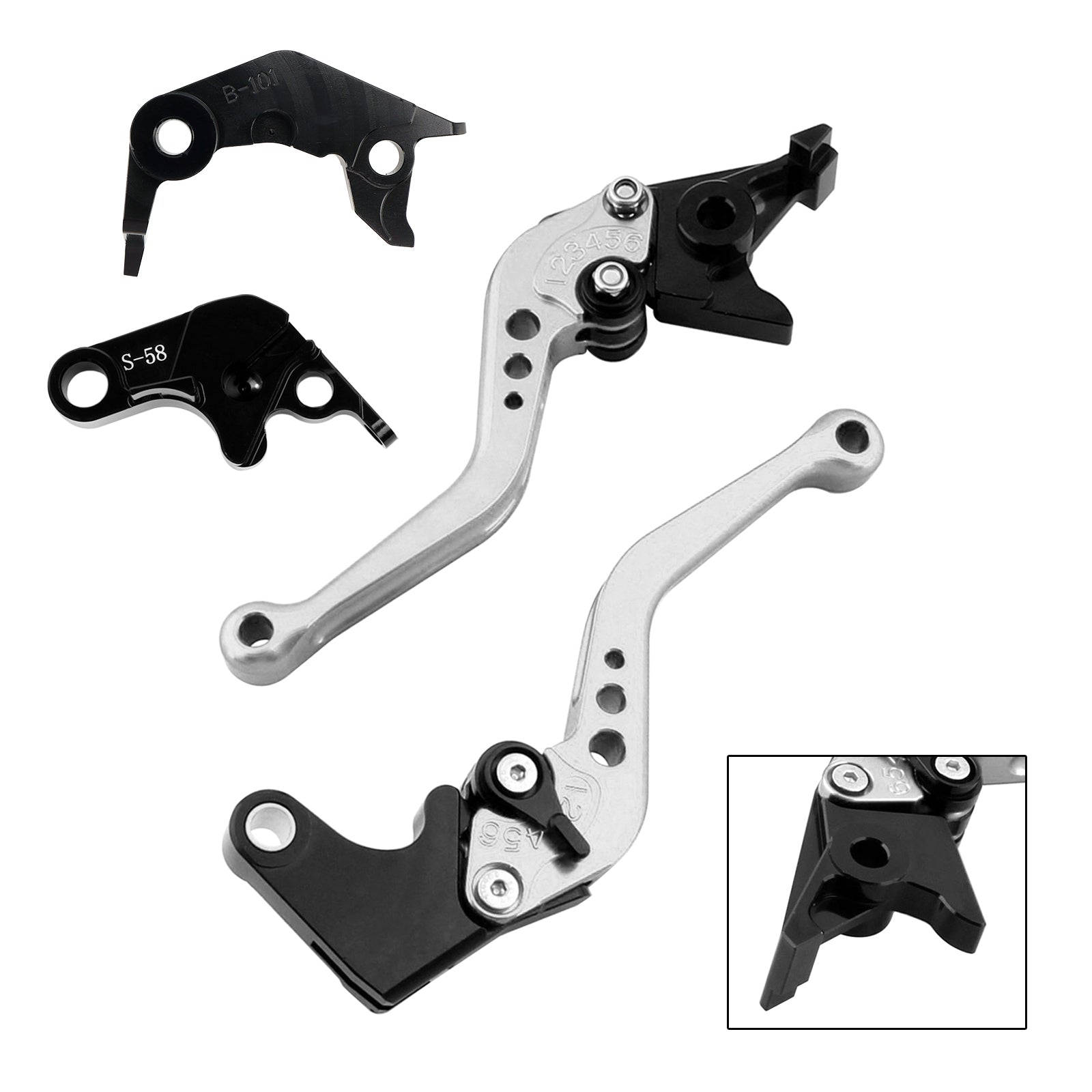 NEW Short Clutch Brake Lever fit for YAMAHA YZF R7 MT-10/SP FZ-10/SP 2022-23