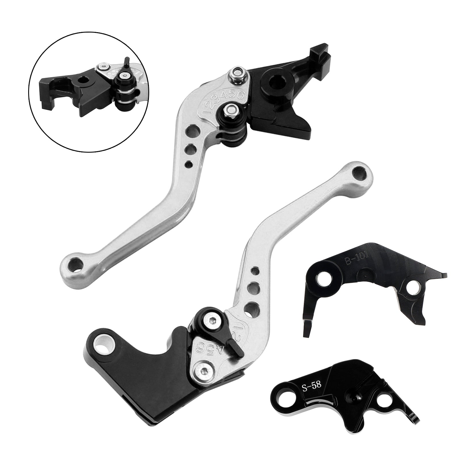NEW Short Clutch Brake Lever fit for YAMAHA YZF R7 MT-10/SP FZ-10/SP 2022-23