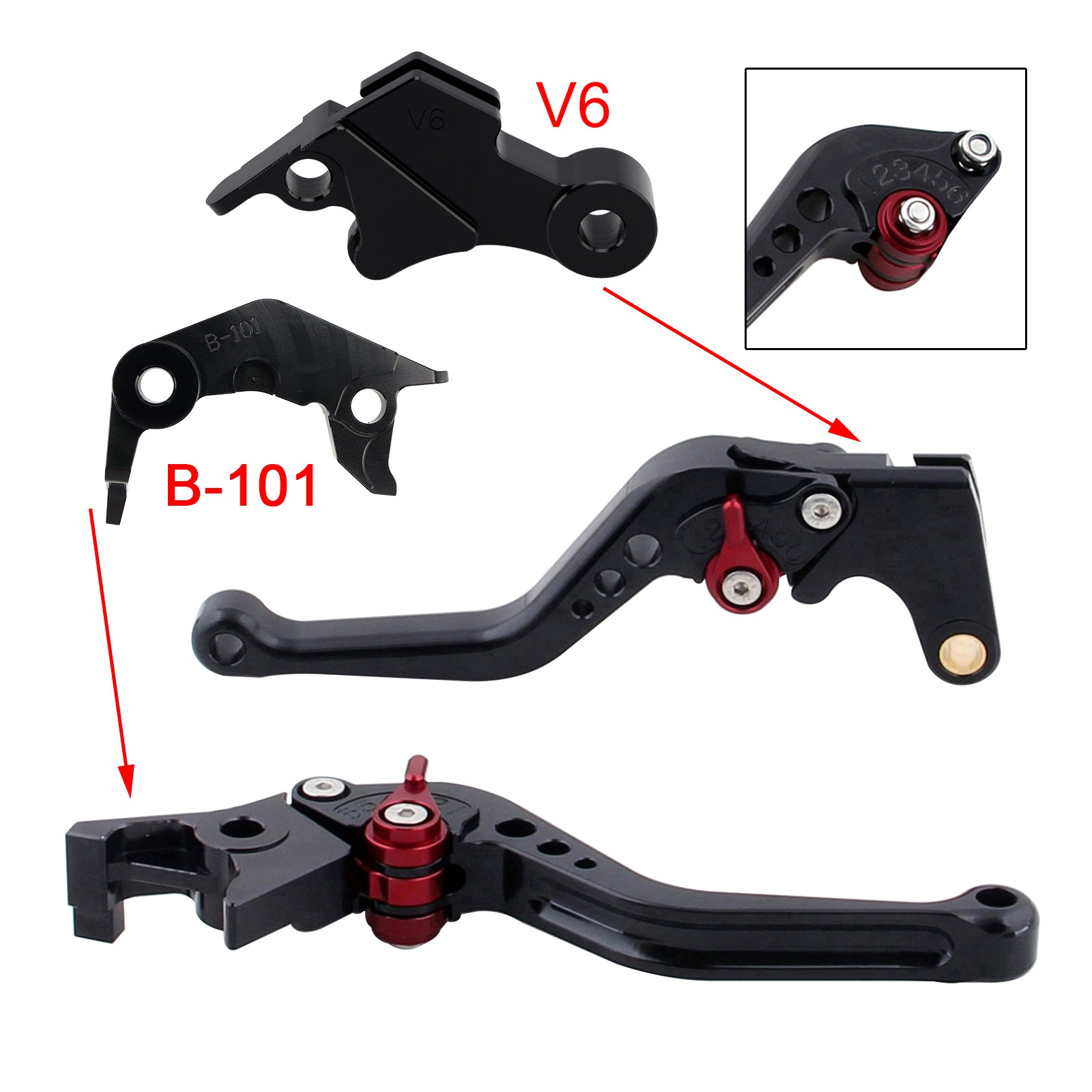 NEW Short Clutch Brake Lever fit for YAMAHA XSR900 XSR900GP MT-09 MT-09SP 24-25