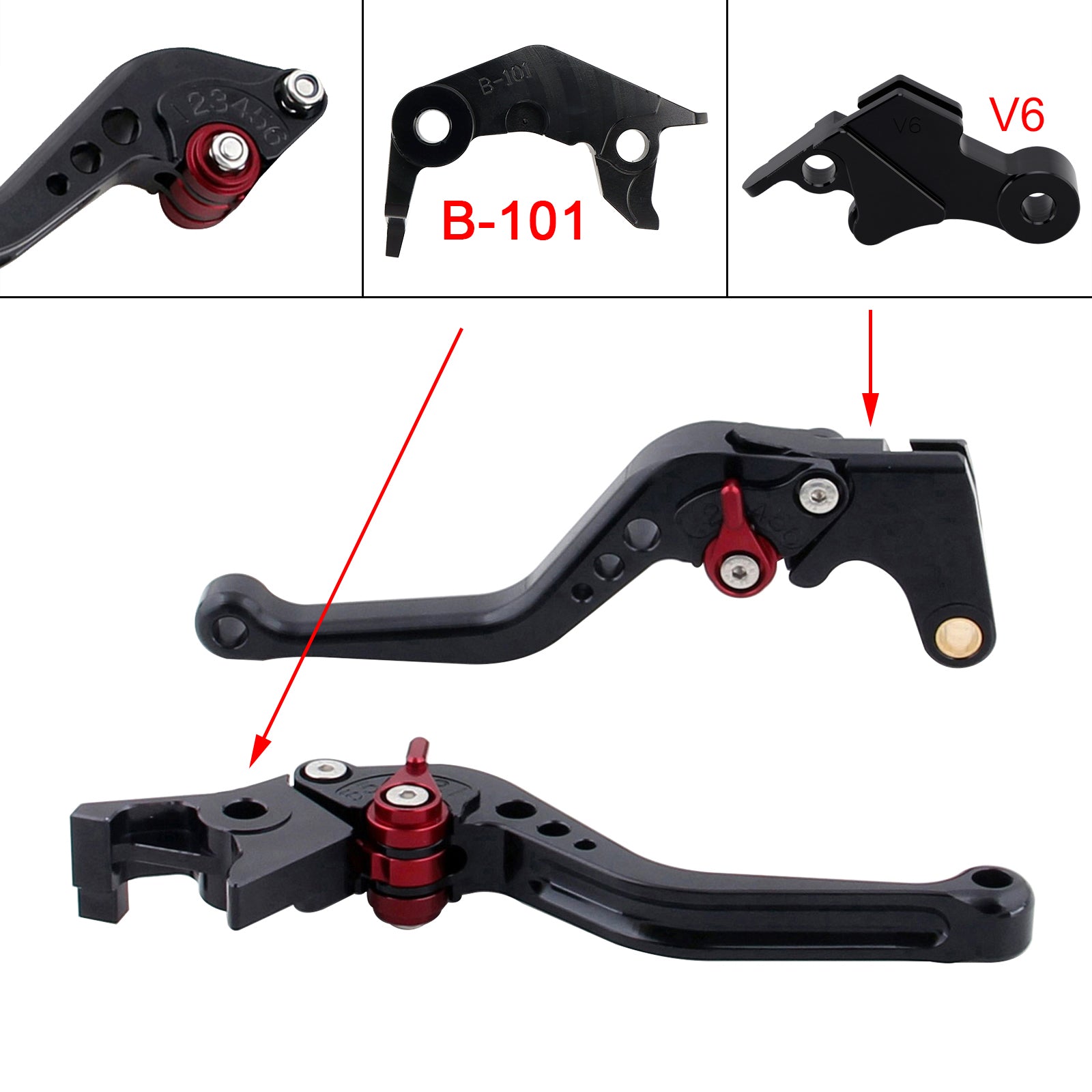 NEW Short Clutch Brake Lever fit for YAMAHA XSR900 XSR900GP MT-09 MT-09SP 24-25