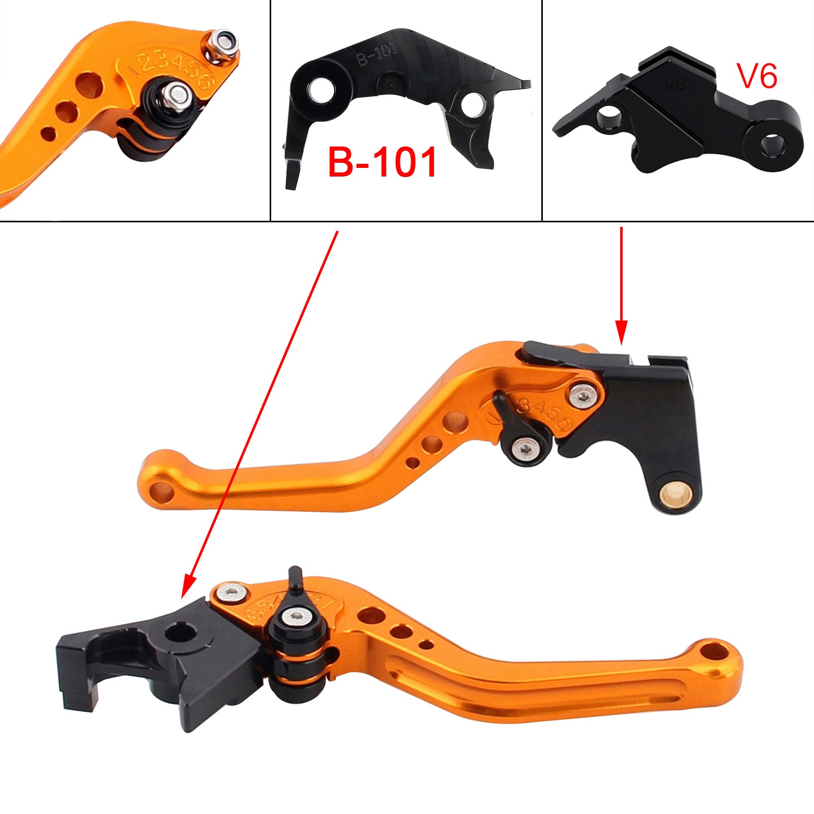 NEW Short Clutch Brake Lever fit for YAMAHA XSR900 XSR900GP MT-09 MT-09SP 24-25